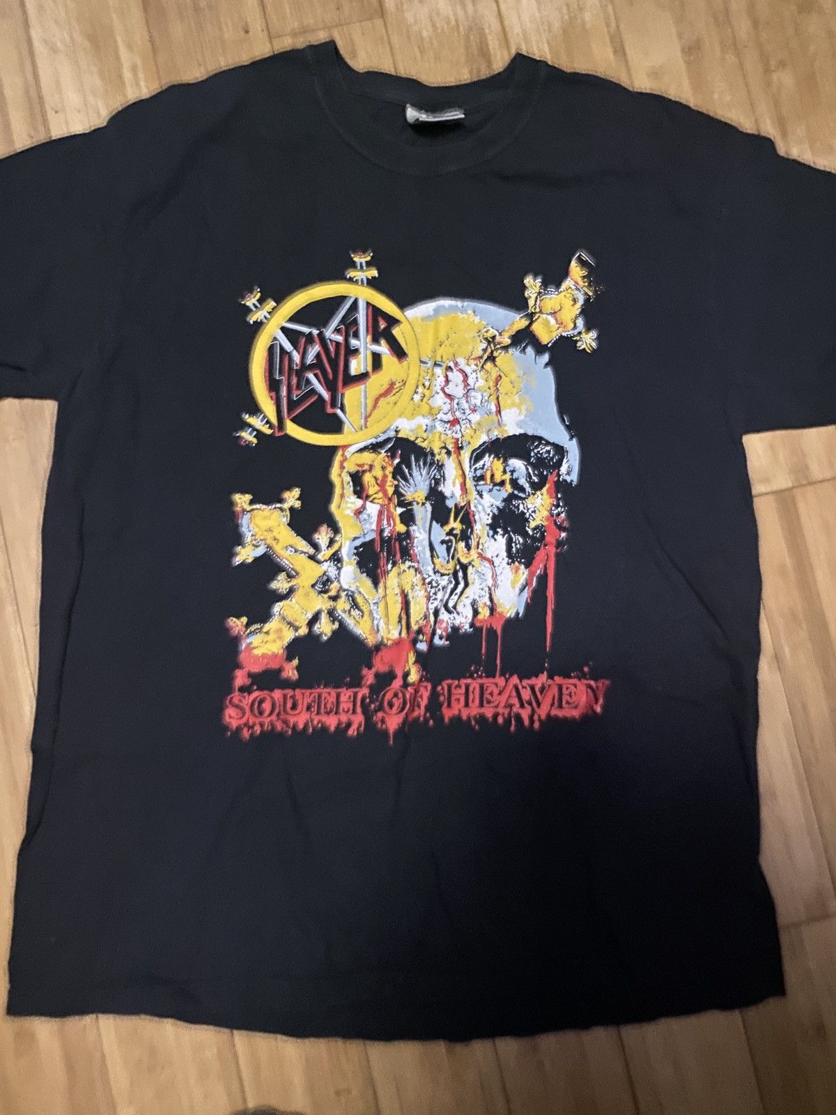 Band Tees Slayer South of Heaven Bootleg Size US XL / EU 56 / 4 - 1 Thumbnail
