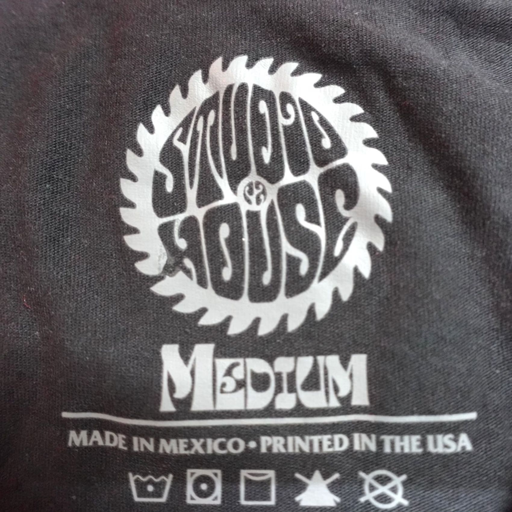 Vintage Studio House Design Pearl Shirt M Black Graphic Print 3/4 Sleeve Crew Neck Men Horror Raglan Vintage? Size US M / EU 48-50 / 2 - 3 Thumbnail