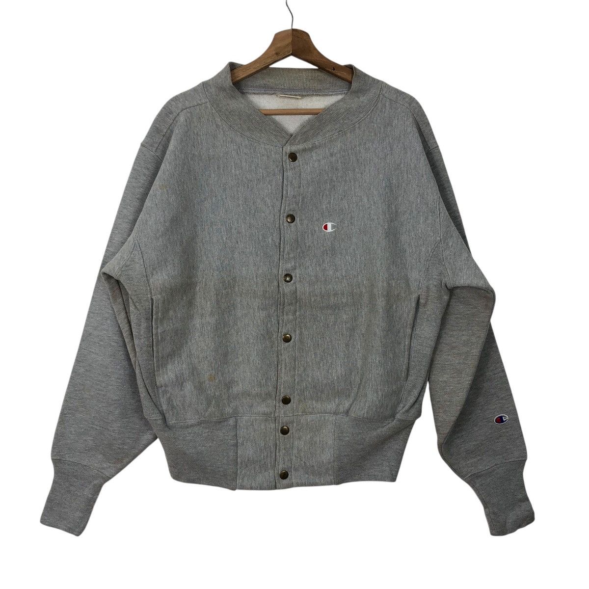 Champion CHAMPION Reverse Weave Vintage Button Sweatshirt Size US XL / EU 56 / 4 - 1 Thumbnail