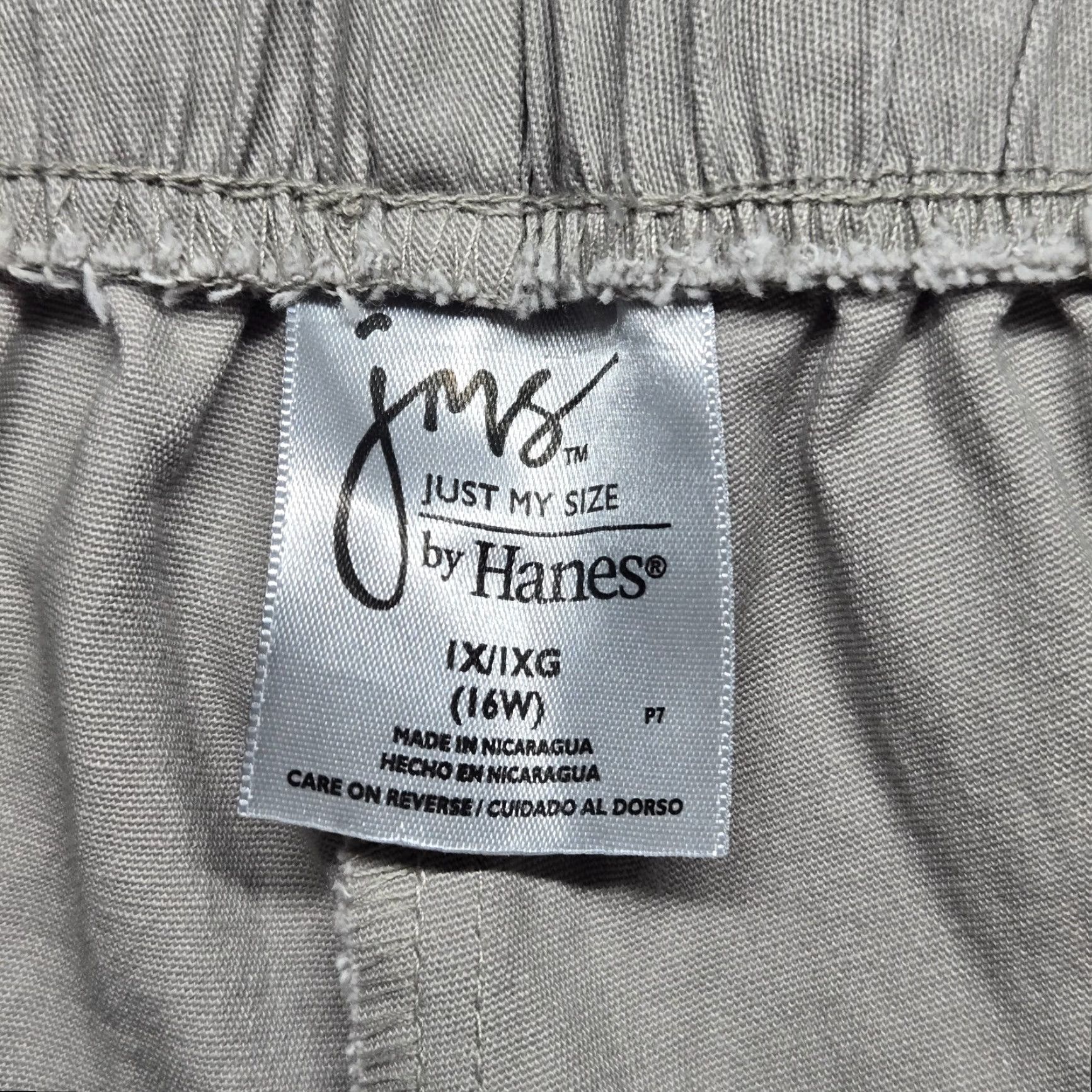 Vintage NEW JMS Just My Size Tan Capri Pants Linen Blend Elastic Waist Pockets 16W 1X Size 40" / US 18 - 4 Thumbnail