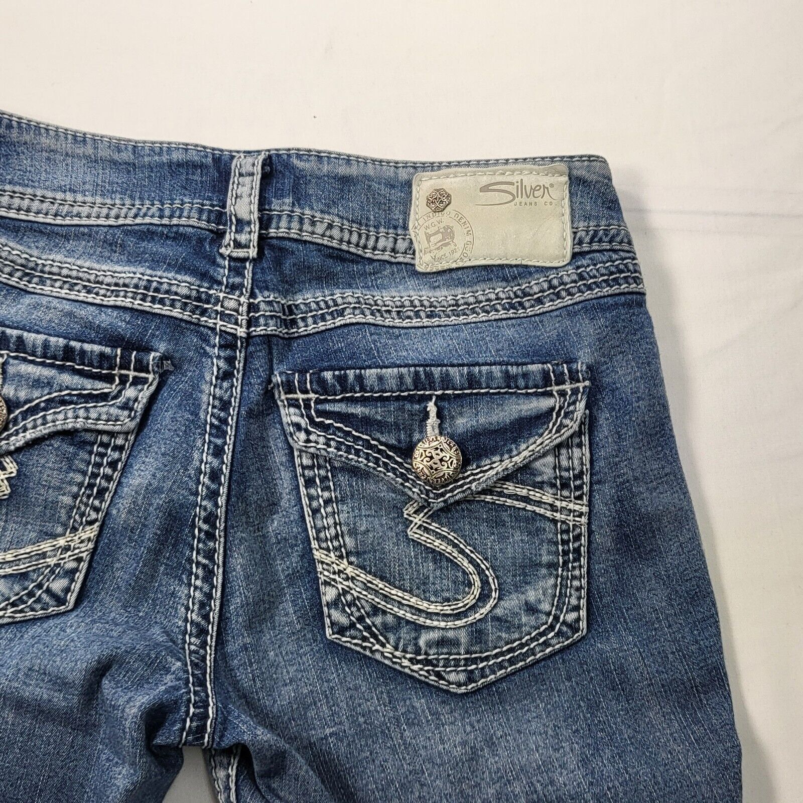Other Silver Suki Surplus Capri Denim Jeans Womens Size 25 Blue Size 26" / US 2 / IT 38 - 4 Thumbnail