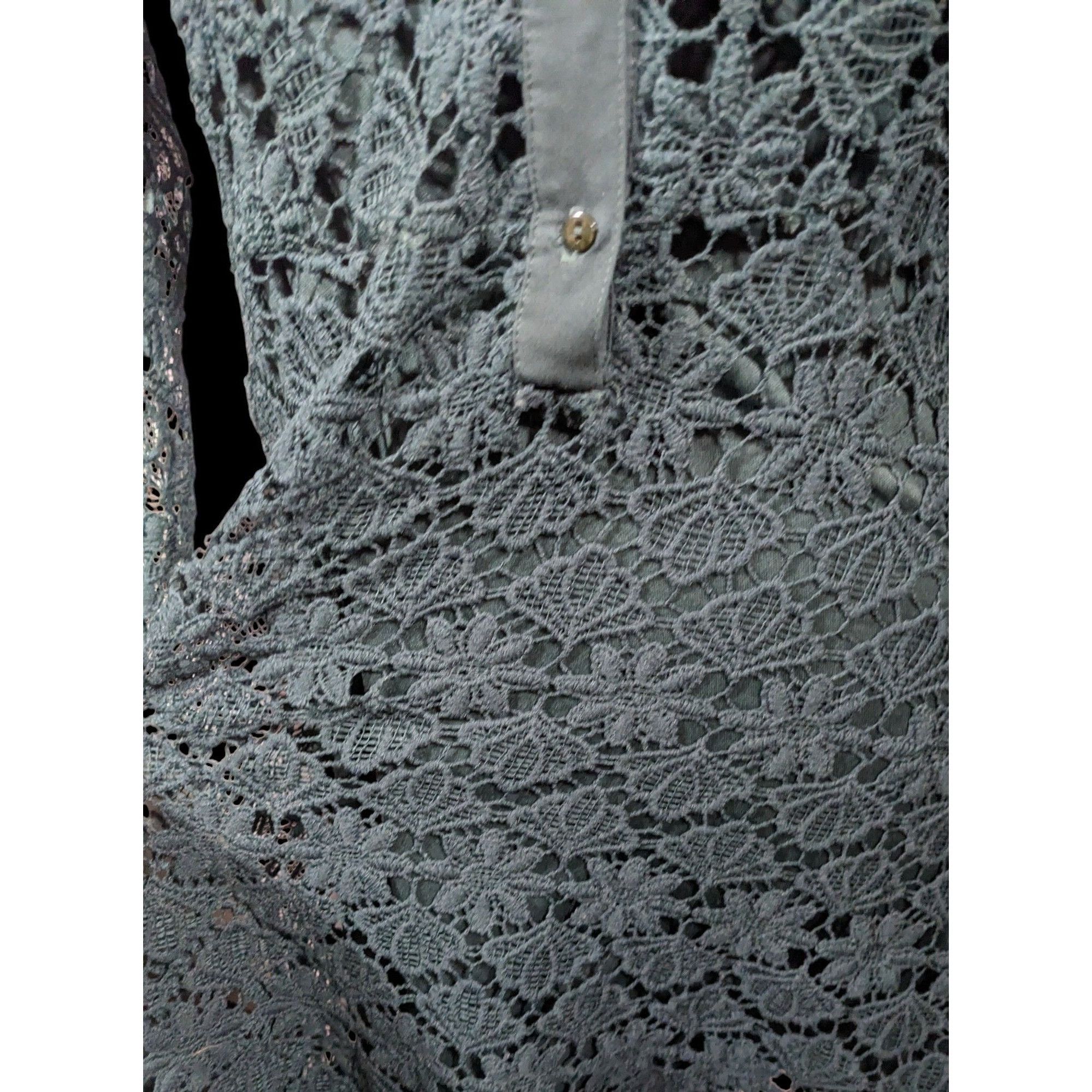 Zara Zara Basic Collection Gothic Black Floral Overlay Dress Size Size M / US 6-8 / IT 42-44 - 5 Thumbnail