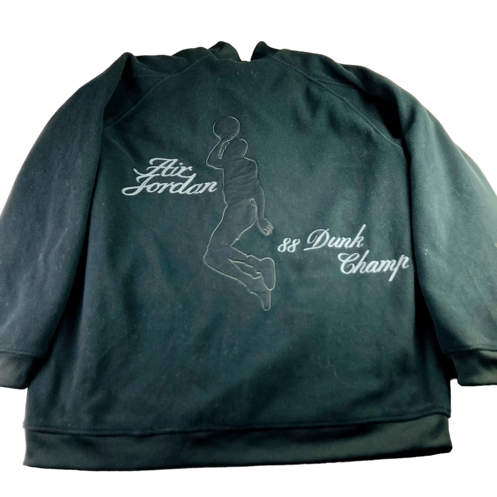 Jordan Brand Air Jordan 1988 Dunk Camp Men’s Embroidered Fleece Jacket Black 2XL Snap Embroidered Sweatshirt Jacket Mens Size US XXL / EU 58 / 5 - 2 Thumbnail