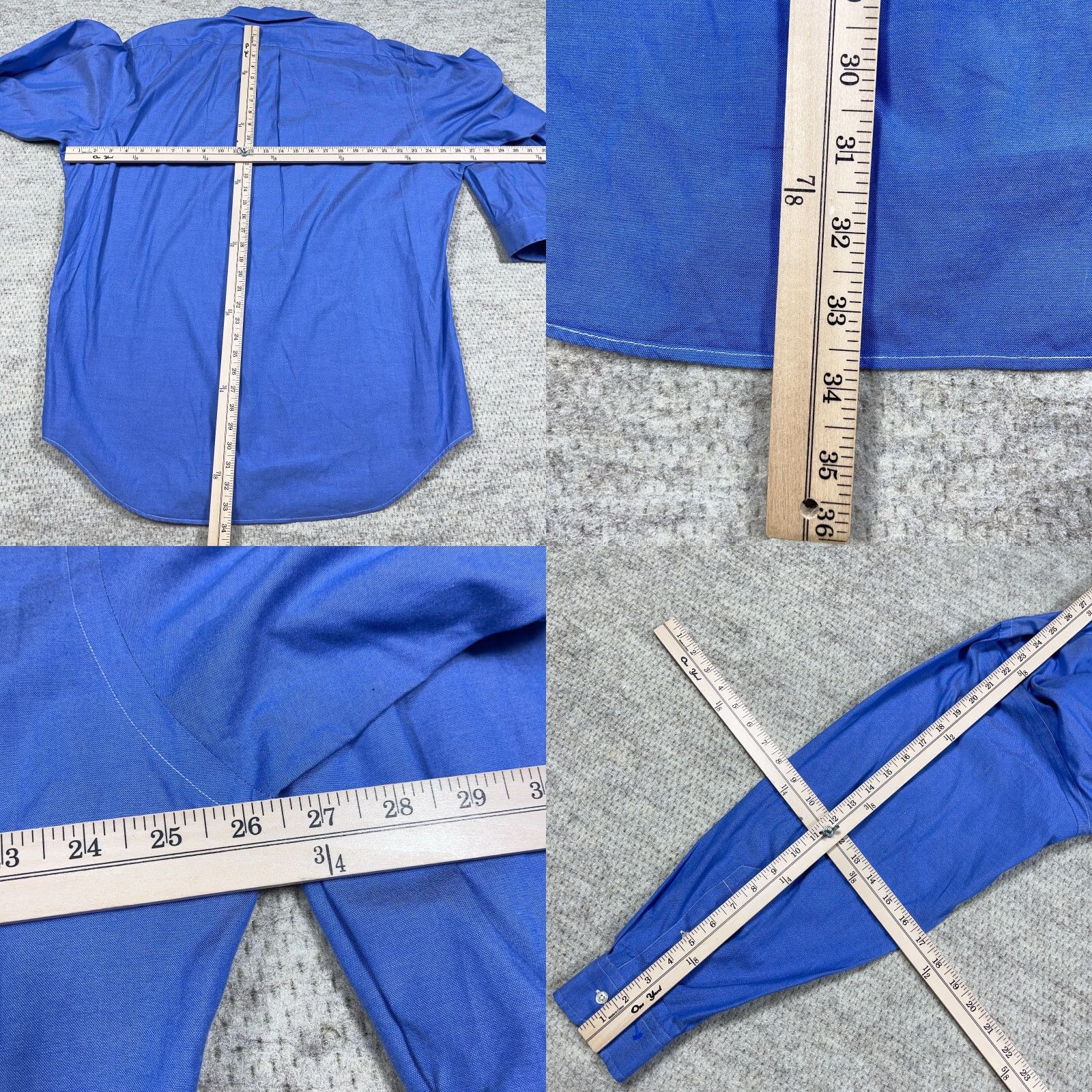 Ralph Lauren Ralph Lauren Shirt Men Large Blue Button Up Yarmouth Pointpin Oxford 16.5 32/33 Button-Front Casual Shirt Mens Blue Cotton Regular Laundry Clothcloth Size US L / EU 52-54 / 3 - 8 Thumbnail
