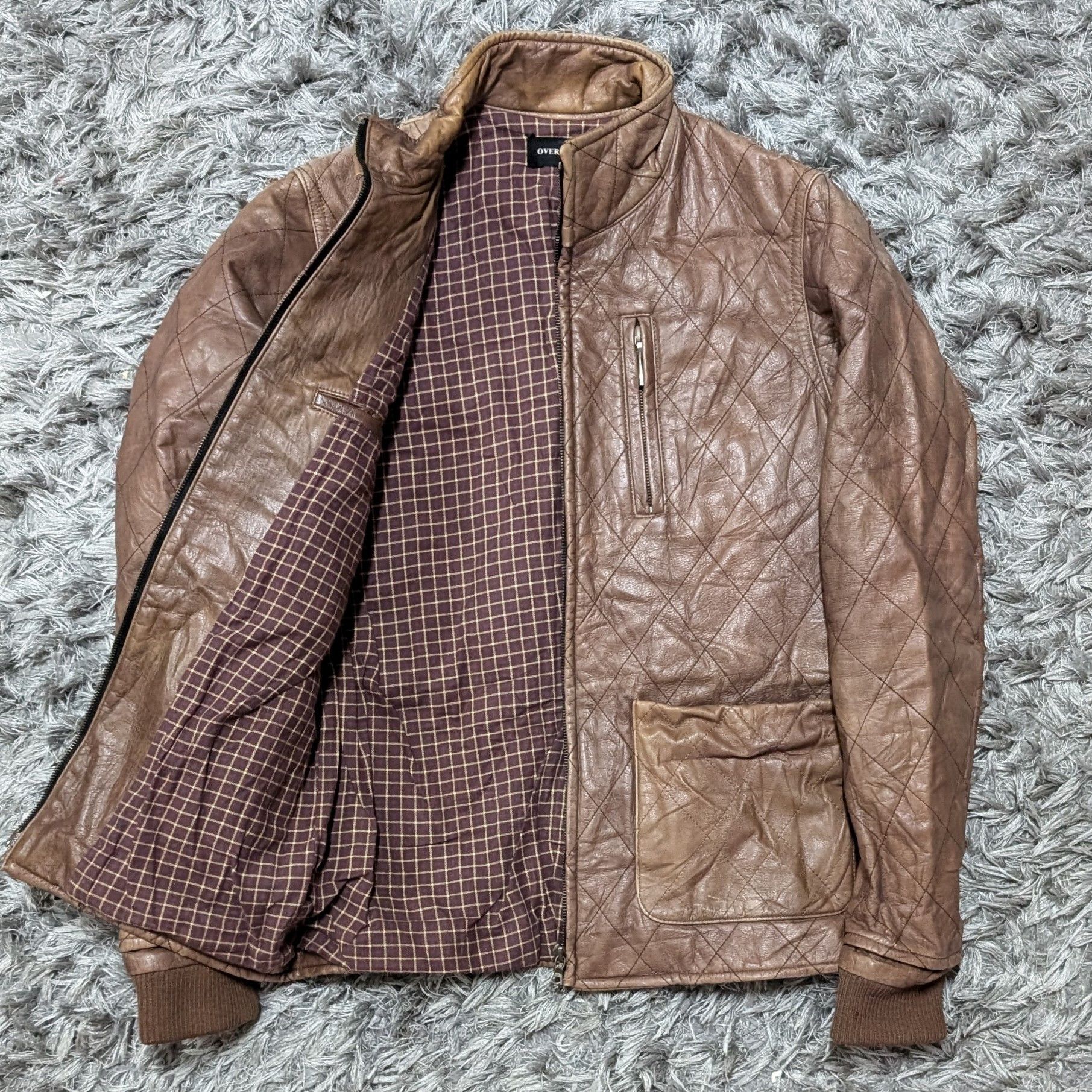Japanese Brand Vintage Over Dose by The Creative Clan Leather Jacket Size US M / EU 48-50 / 2 - 3 Thumbnail