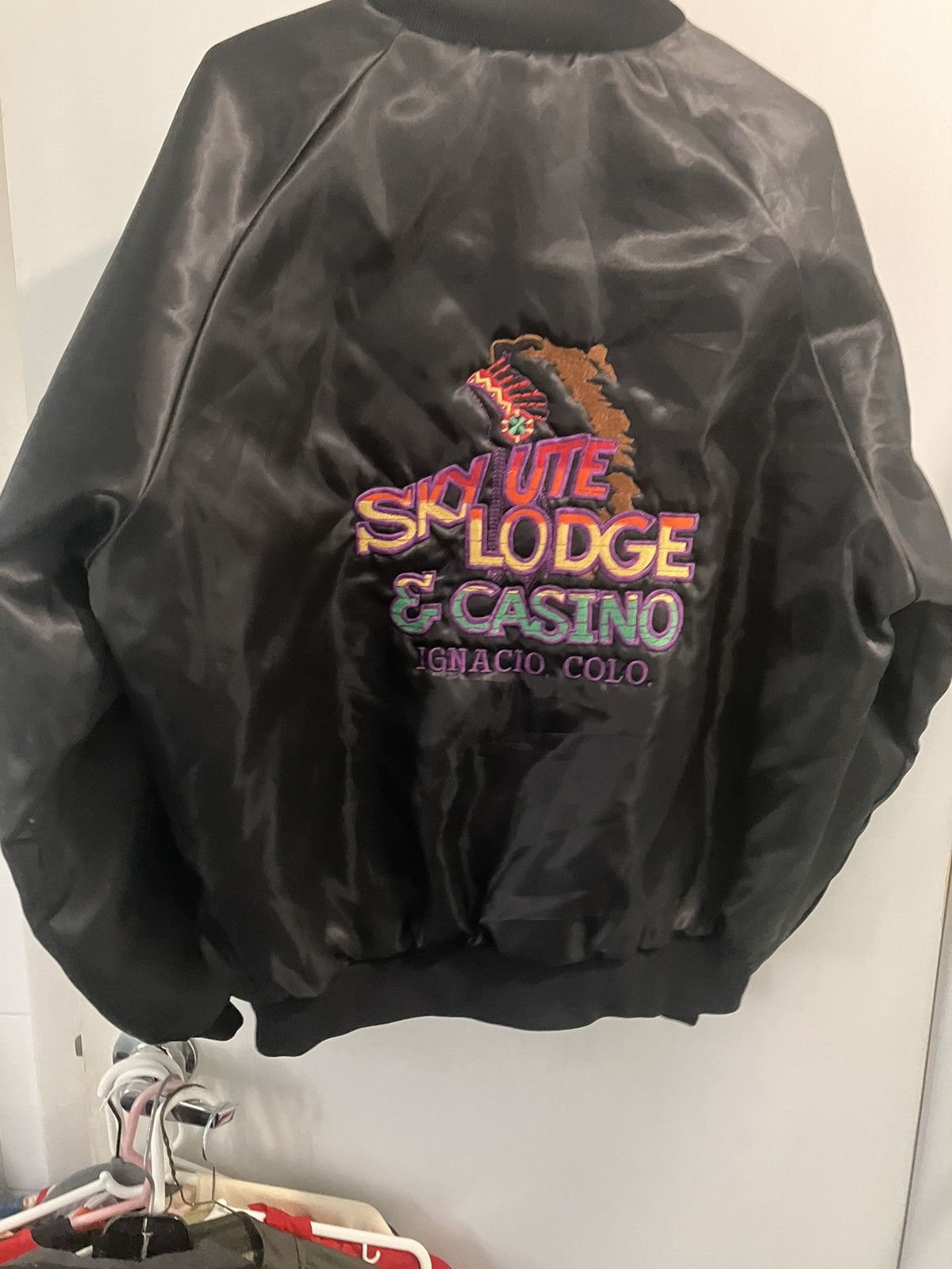 Other Vtg 90s satin Colorado resort cssino club jacket usa large Size L / US 10 / IT 46 - 1 Thumbnail