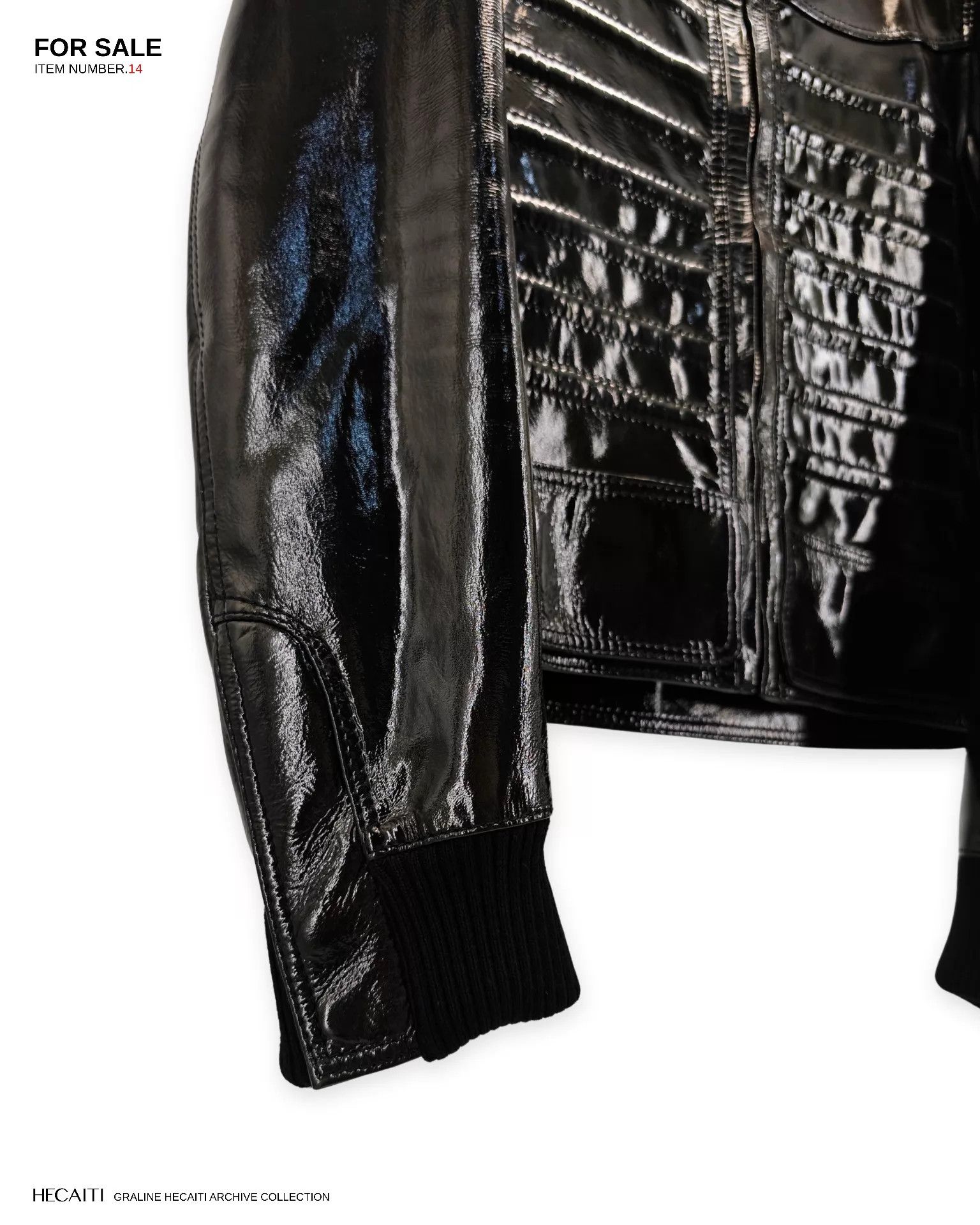 Dior Dior Homme 05FW KVA Napoleon Lacquered Armor Jacket 44 Size US S / EU 44-46 / 1 - 4 Thumbnail