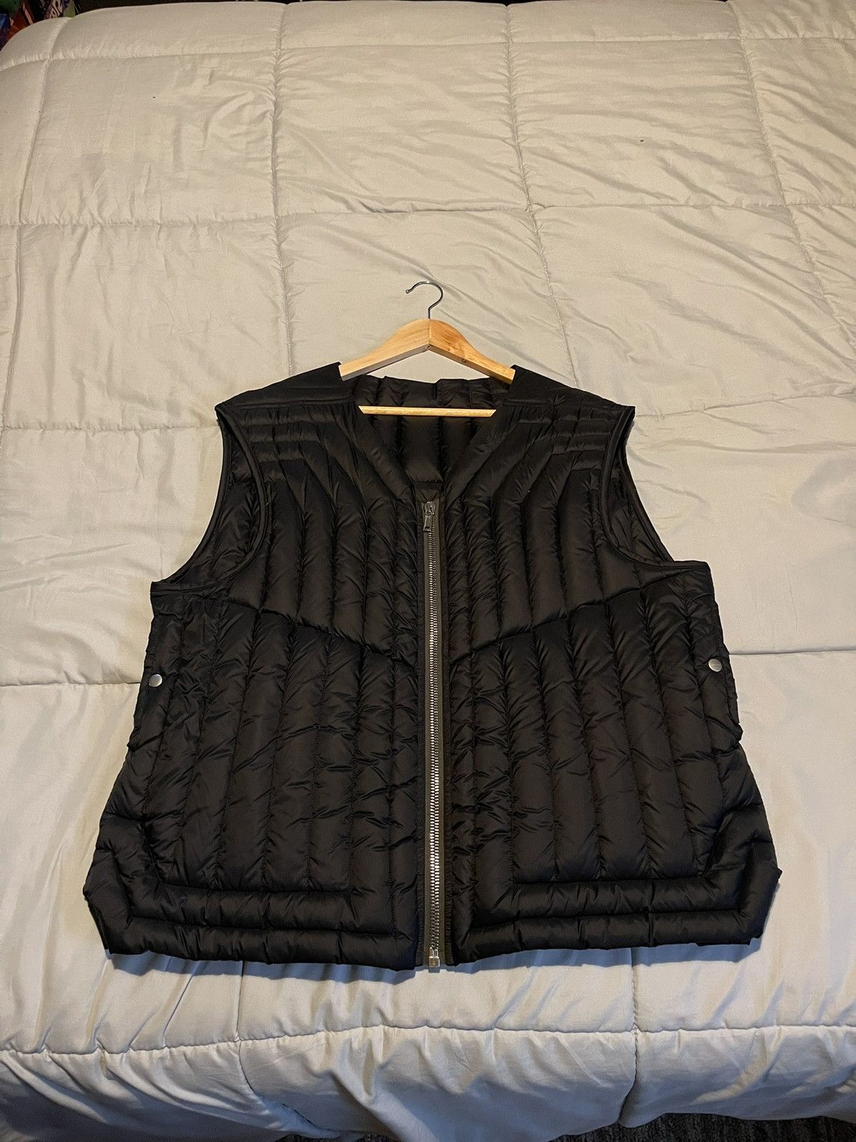 Rick Owens Gethsemane F/W 21 Black Padded Vest