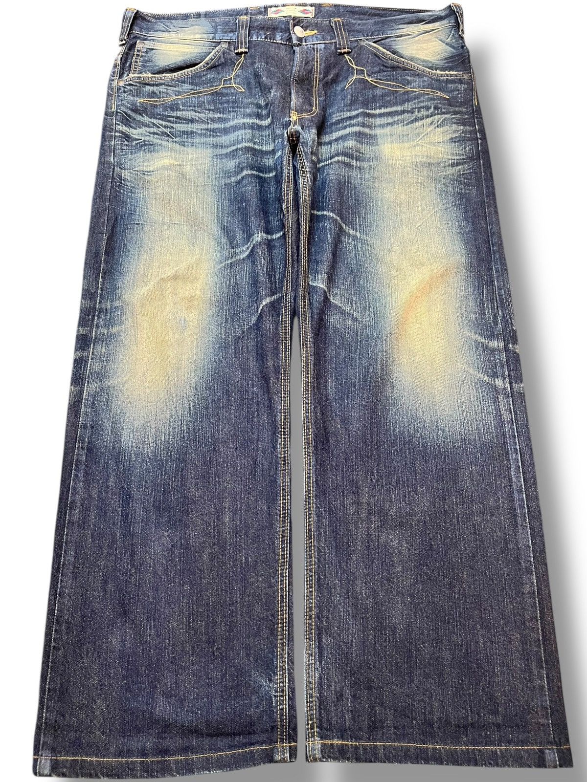 Edwin Vintage Edwin XV Baggy Mudwash Whiskers Denim Size US 42 / EU 58 - 1 Thumbnail