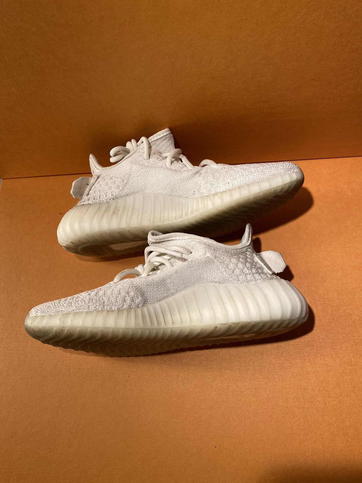 image of Adidas Yeezy Boost Shoes in White, Women's (Size 4)