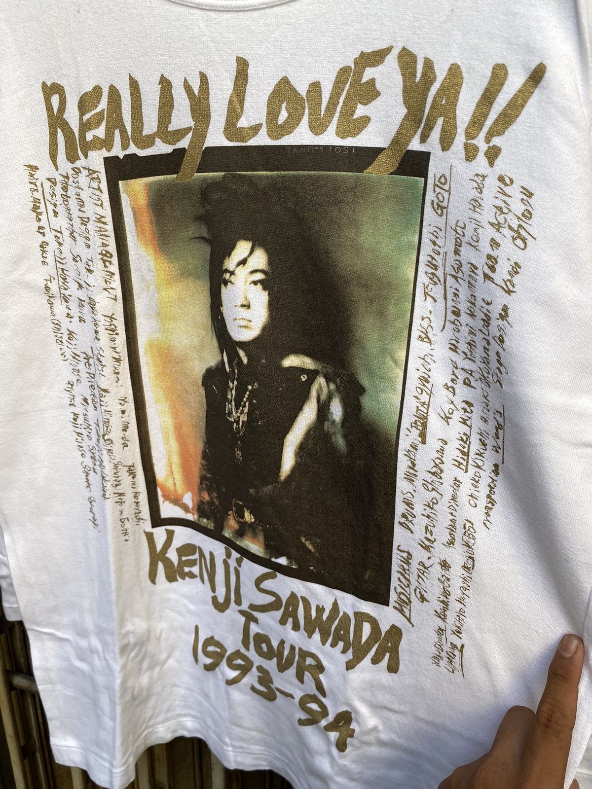 Band Tees Vintage Kenji Sawada Tour 1993 Tee Size US L / EU 52-54 / 3 - 2 Thumbnail