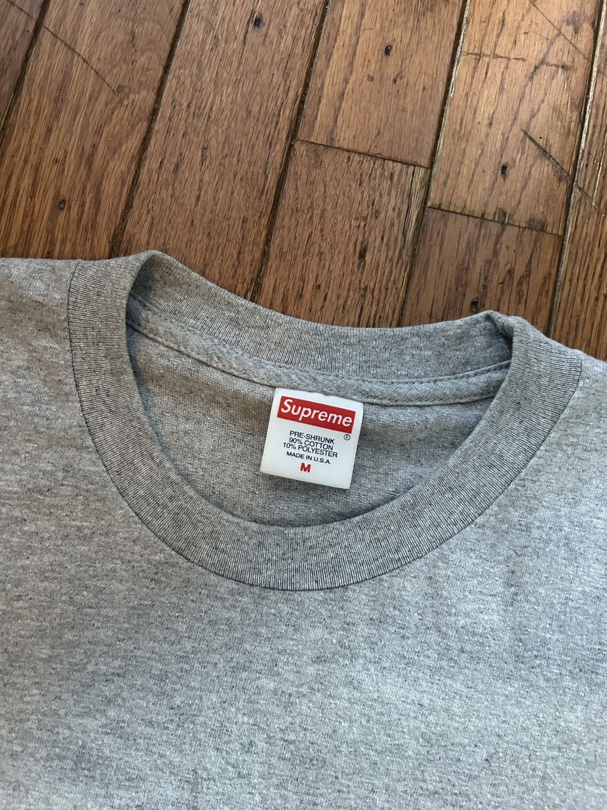 Supreme Supreme Bandana Box Logo Tee 'Heather Grey' | Mens - Size M Size US M / EU 48-50 / 2 - 2 Thumbnail