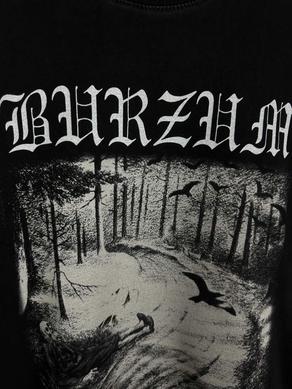 Band Tees Vintage Burzum Hvis Lyset Tar Oss Long Sleeve T Shirt Aske Size US M / EU 48-50 / 2 - 11 Thumbnail