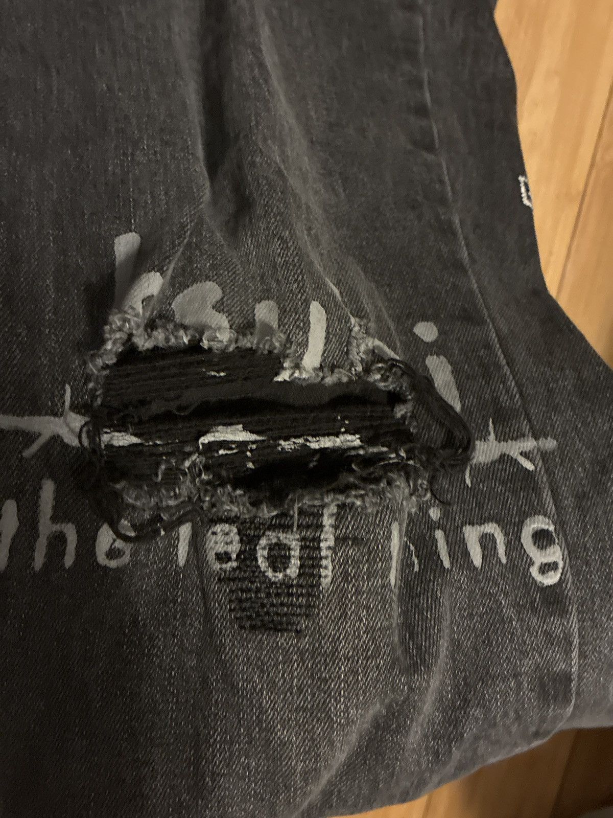 Ksubi van winkle angst black trashed Jeans Size US 36 / EU 52 - 5 Thumbnail