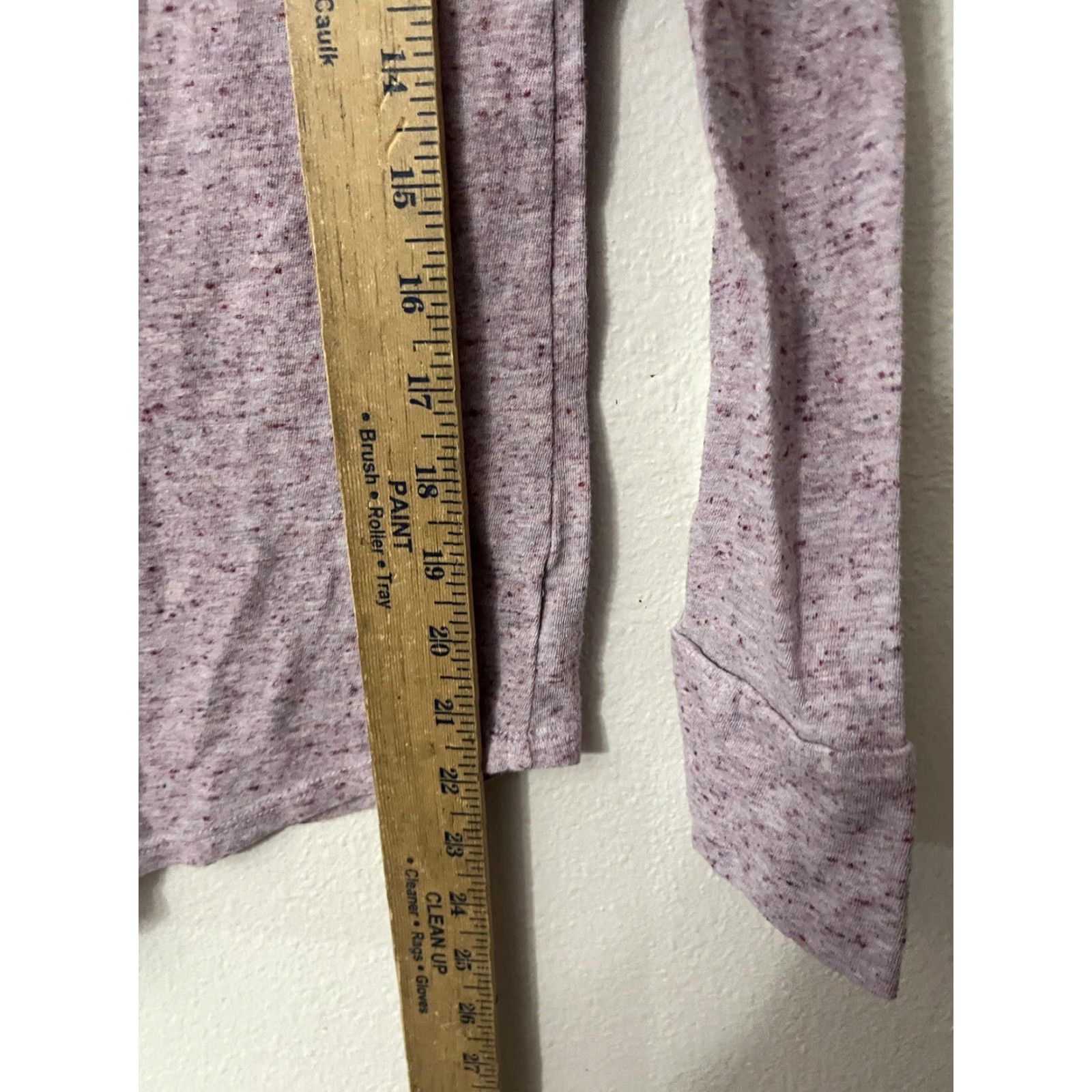 Ann Taylor VINTAGE Ann Taylor Loft Womens T-Shirt Crew Neck Long Sleeve Cotton Blend Purple Basic Fall Winter XS Women Size XS / US 0-2 / IT 36-38 - 4 Thumbnail