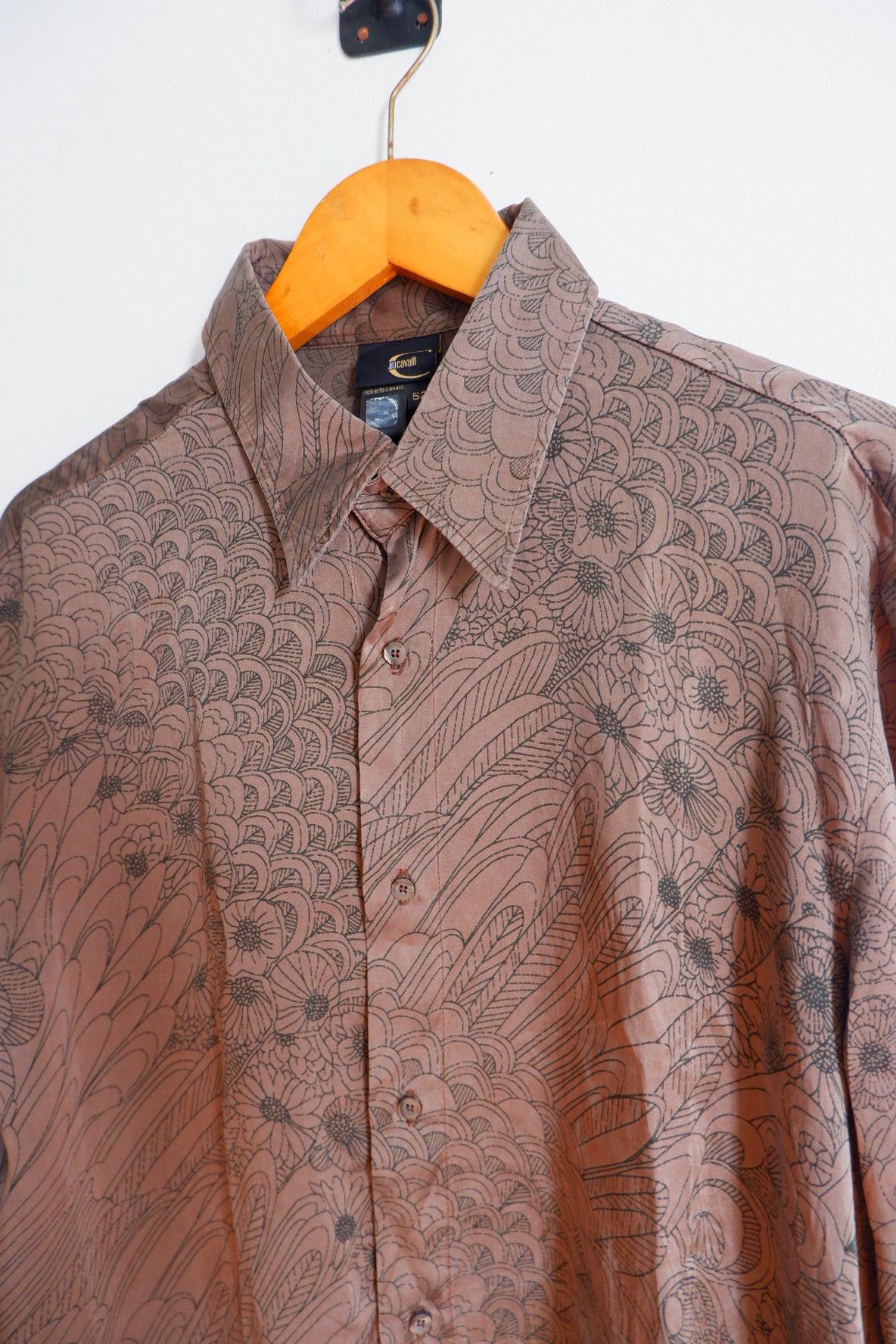 Roberto Cavalli Vintage 2000s Just Cavalli Silk Printed Shirts Size US L / EU 52-54 / 3 - 3 Thumbnail