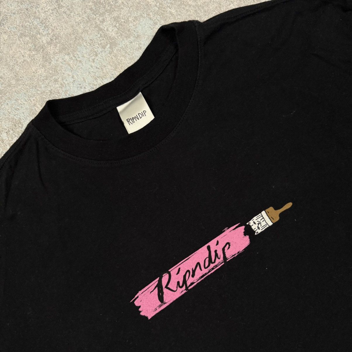 RIPNDIP RIPNDIP BOB ROSS PAINT BLACK T-SHIRT Size US L / EU 52-54 / 3 - 4 Thumbnail
