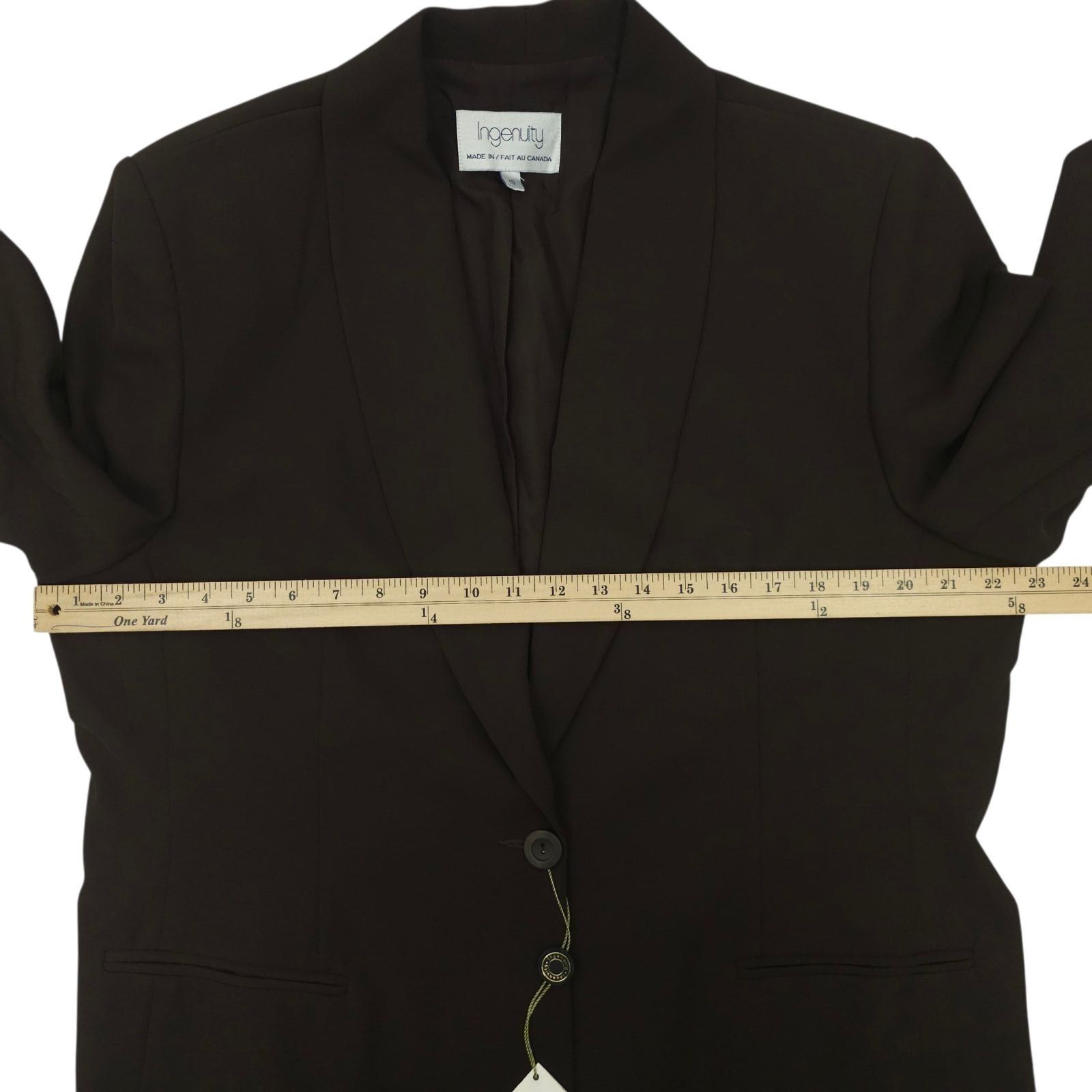 Other Ingenuity Blazer Jacket 18 Quiet Luxury Minimalist Workwear Size XXL / US 16-18 / IT 52-54 - 3 Thumbnail