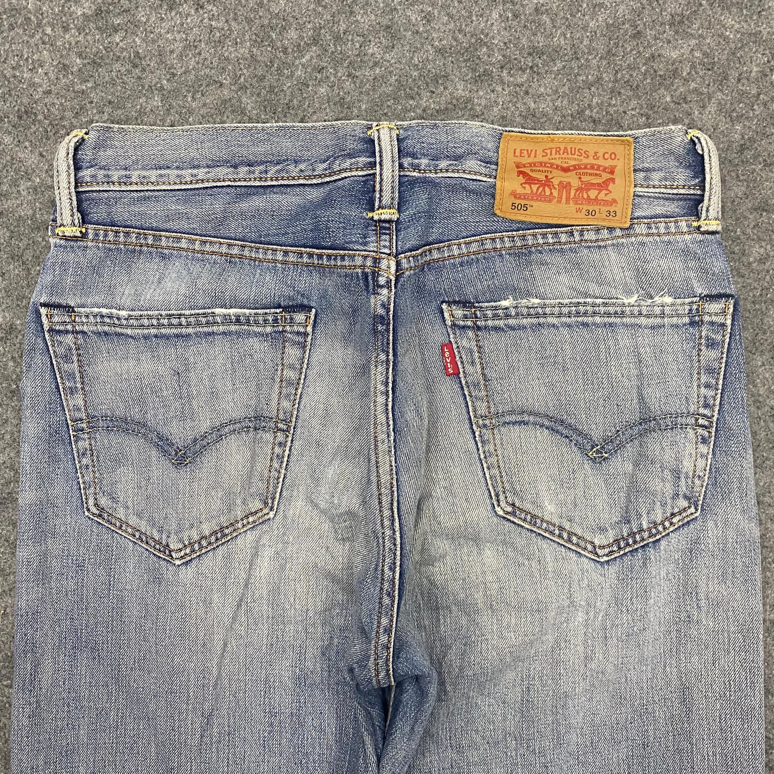 Levi's 💥Best Offer💥Vintage Levis 505 Distressed Denim Size US 30 / EU 46 - 15 Thumbnail