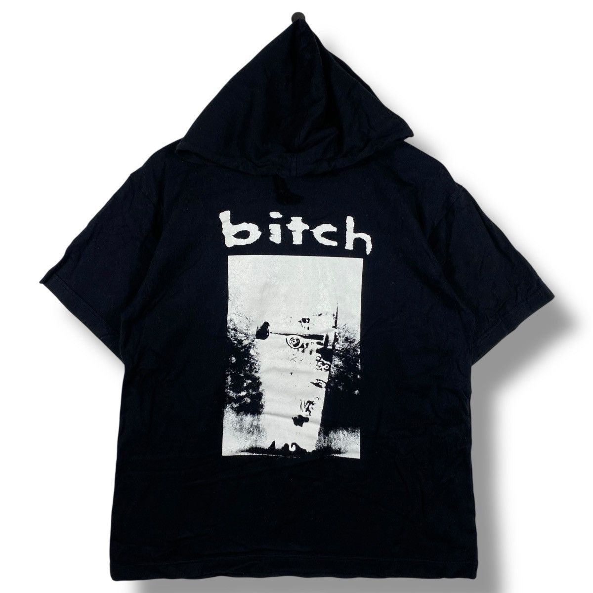 Powell Peralta Vintage 90's BITCH SKATEBOARDS Short Sleeve Hooded Youth Size US L / EU 52-54 / 3 - 1 Thumbnail