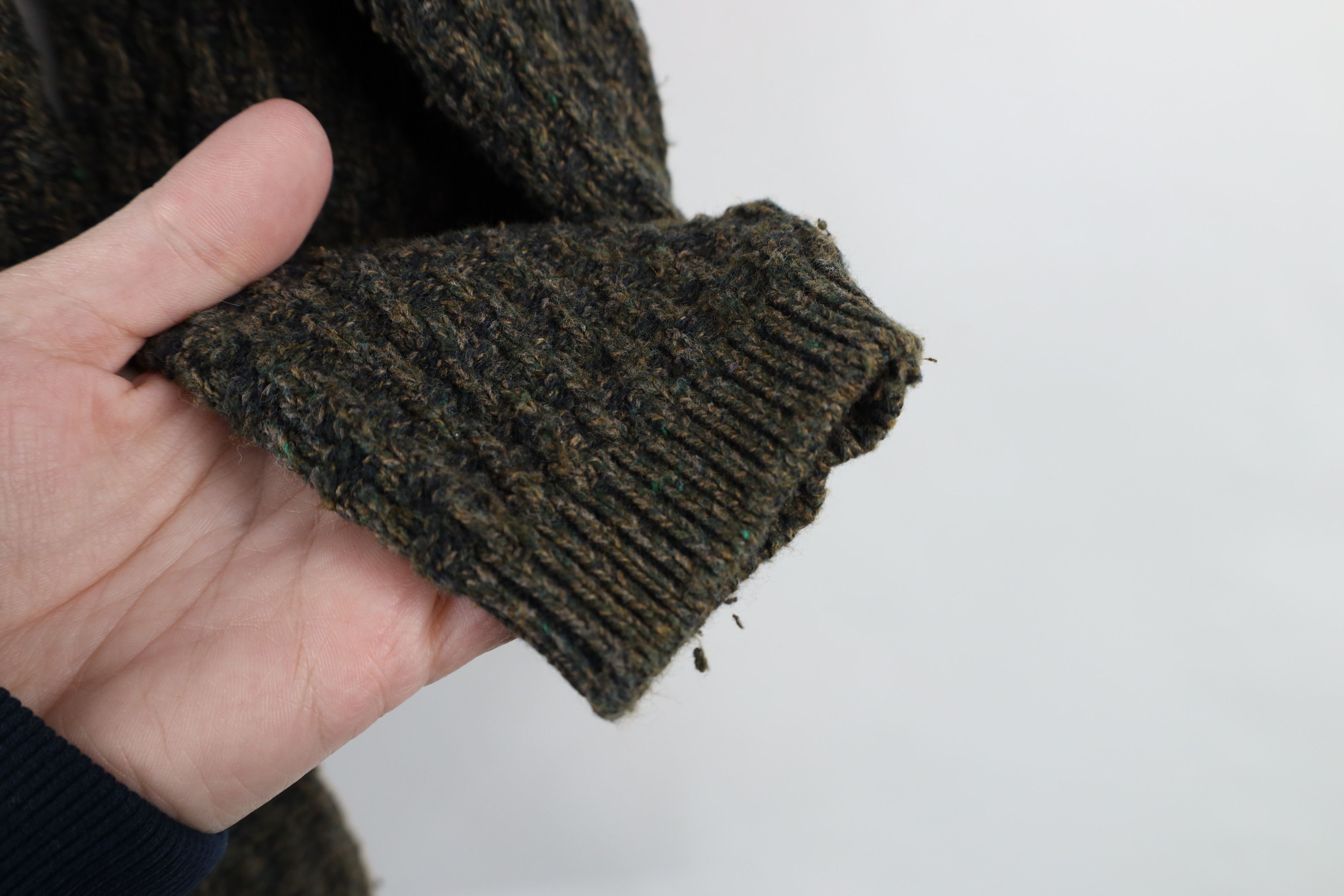 Vintage Vintage 90s Streetwear Texture Knit Henley Sweater USA Size US S / EU 44-46 / 1 - 7 Thumbnail