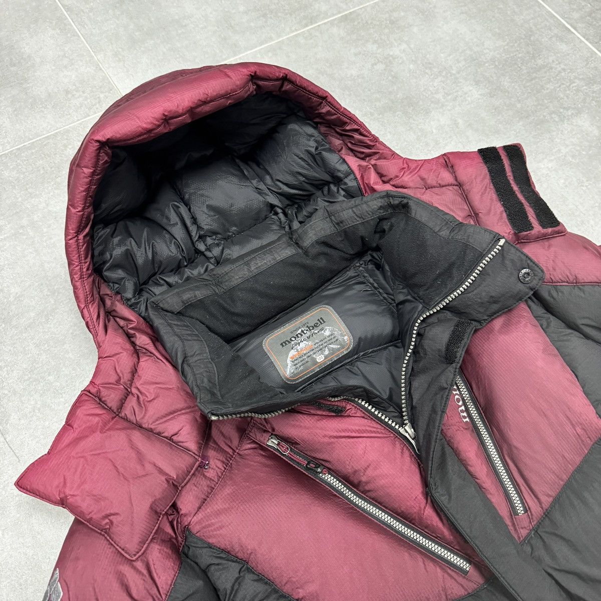 Montbell Montbell Multi Pocket Puffer Down Jacket Men Dark Red Size L Size US L / EU 52-54 / 3 - 16 Thumbnail