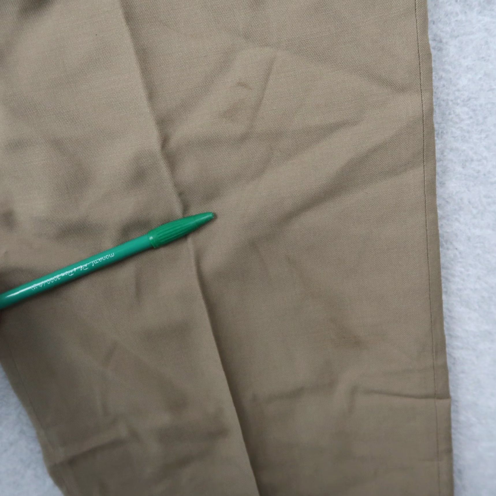 Polo Ralph Lauren Polo Ralph Lauren Dress Pants Mens 34x32 Brown Wool Double Pleated Trouser Dress Pants Mens Brown Wool Size US S / EU 44-46 / 1 - 5 Thumbnail