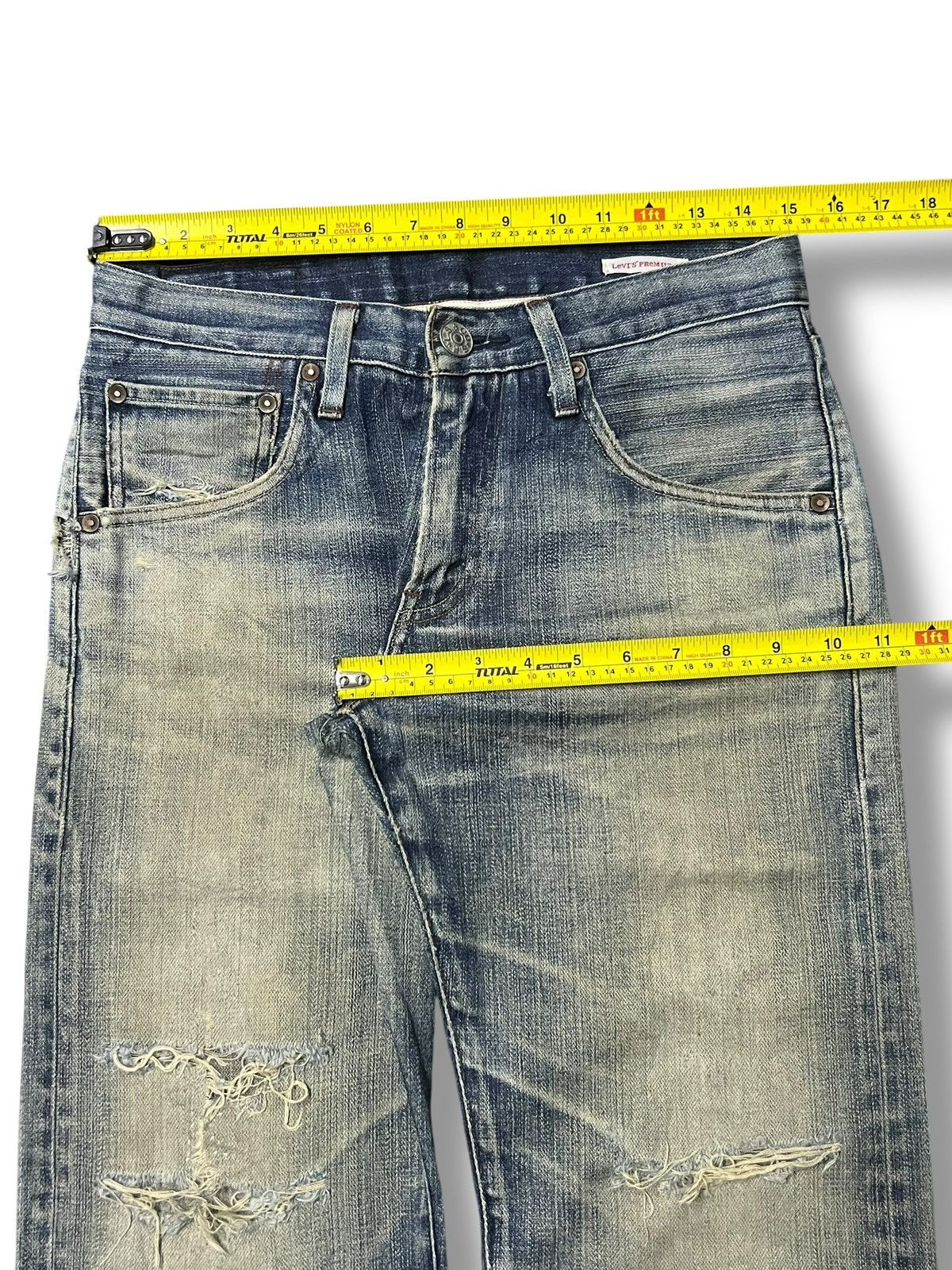 Levi's Vintage Levi’s 505 Premium - Faded Mud Wash,Distressed Denim Size US 30 / EU 46 - 19 Thumbnail