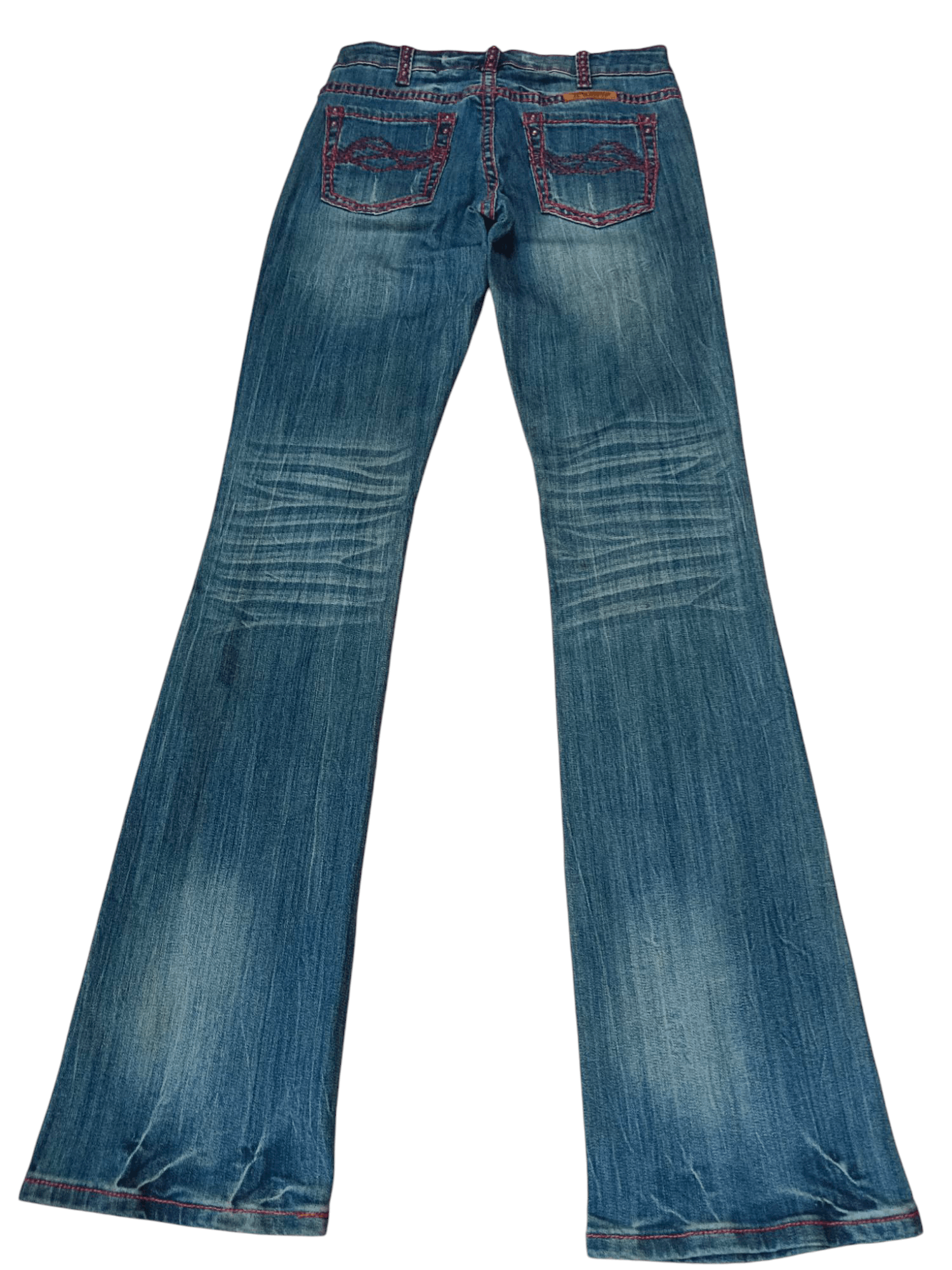 Country Road Cowgirl Country Wear Stretchable Low Rise Flare Denim Size 27" / US 4 / IT 40 - 3 Thumbnail