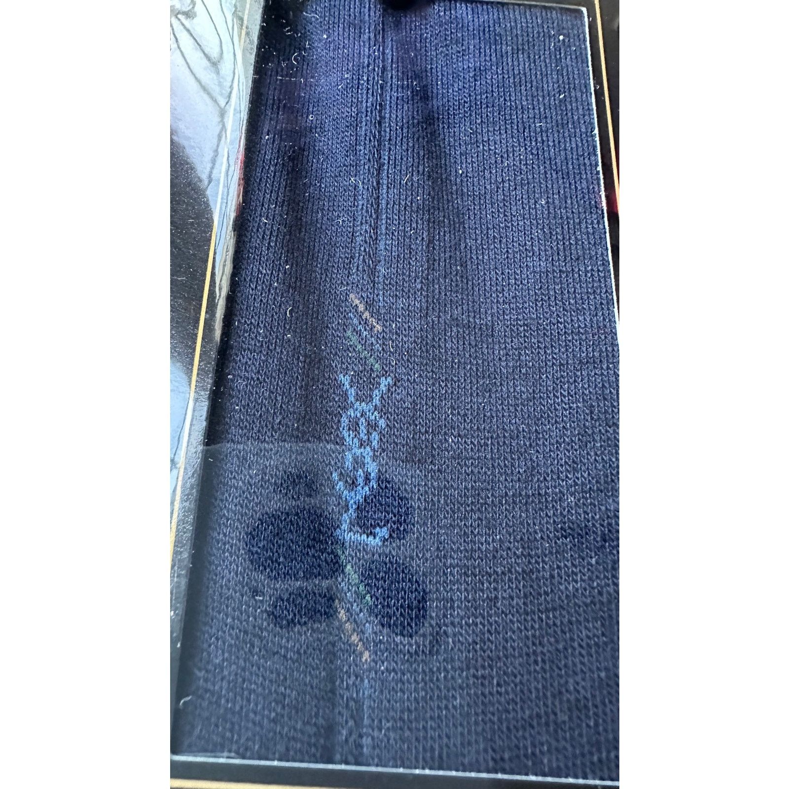 Yves Saint Laurent Yves Saint Laurent Mens Dress Socks - Blue Size ONE SIZE - 2 Thumbnail