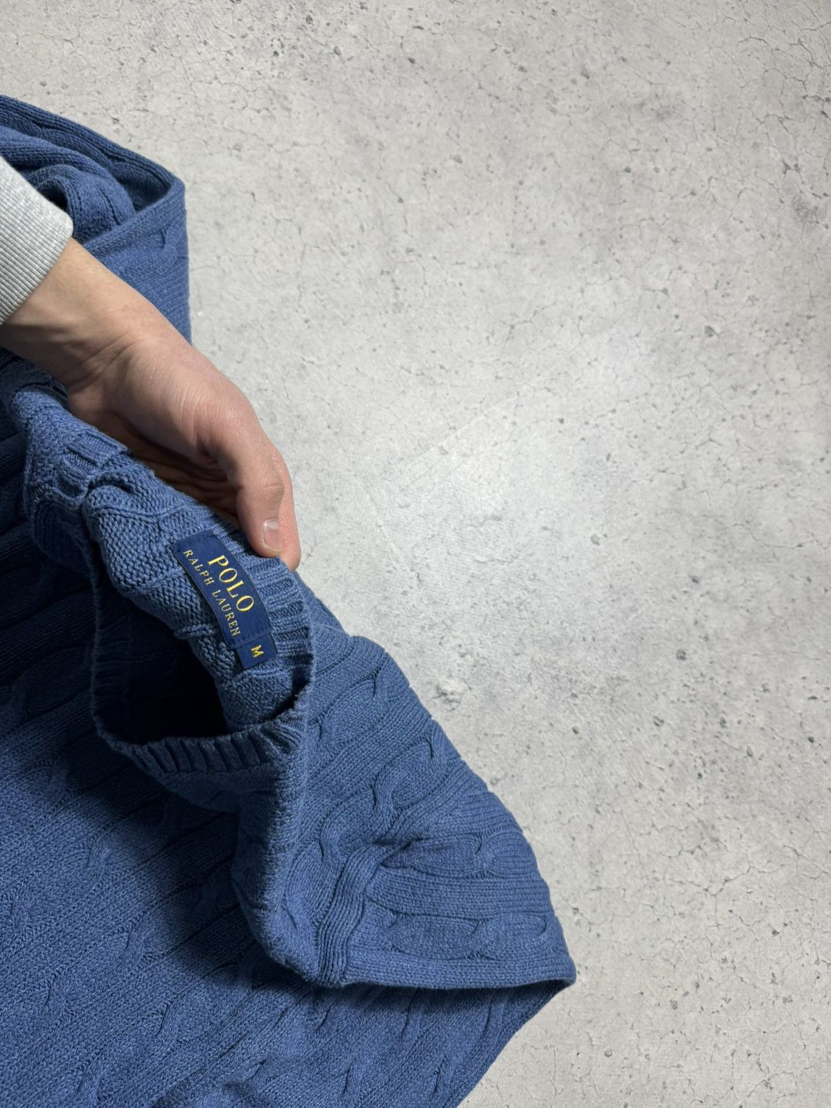 Polo Ralph Lauren Polo Ralph Lauren Blue Cable Knit Sweater Size M PRL Size US M / EU 48-50 / 2 - 6 Thumbnail