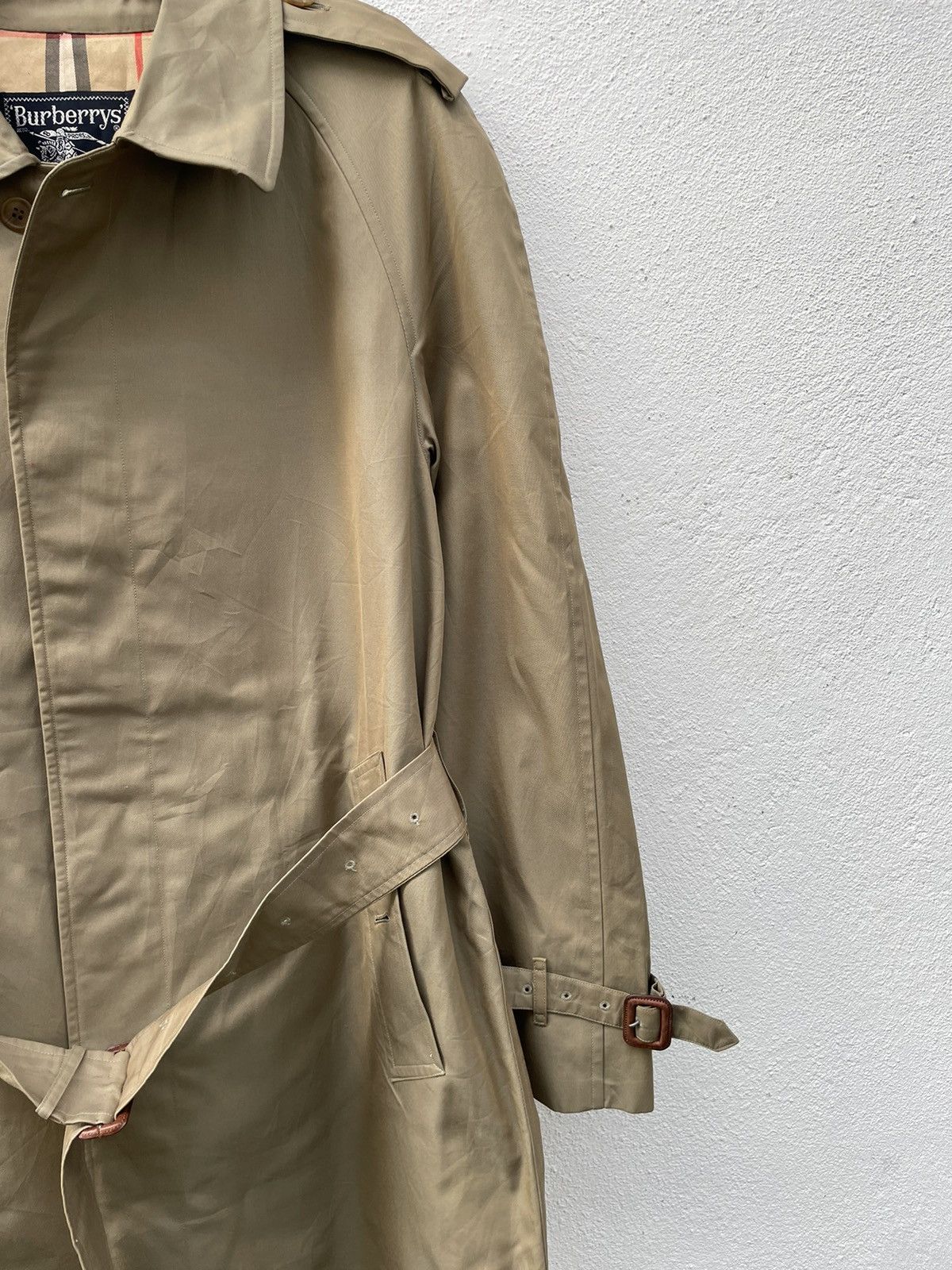 Burberry Prorsum × Vintage Vintage Burberrys Nova Check Trench Jacket Size US L / EU 52-54 / 3 - 5 Thumbnail