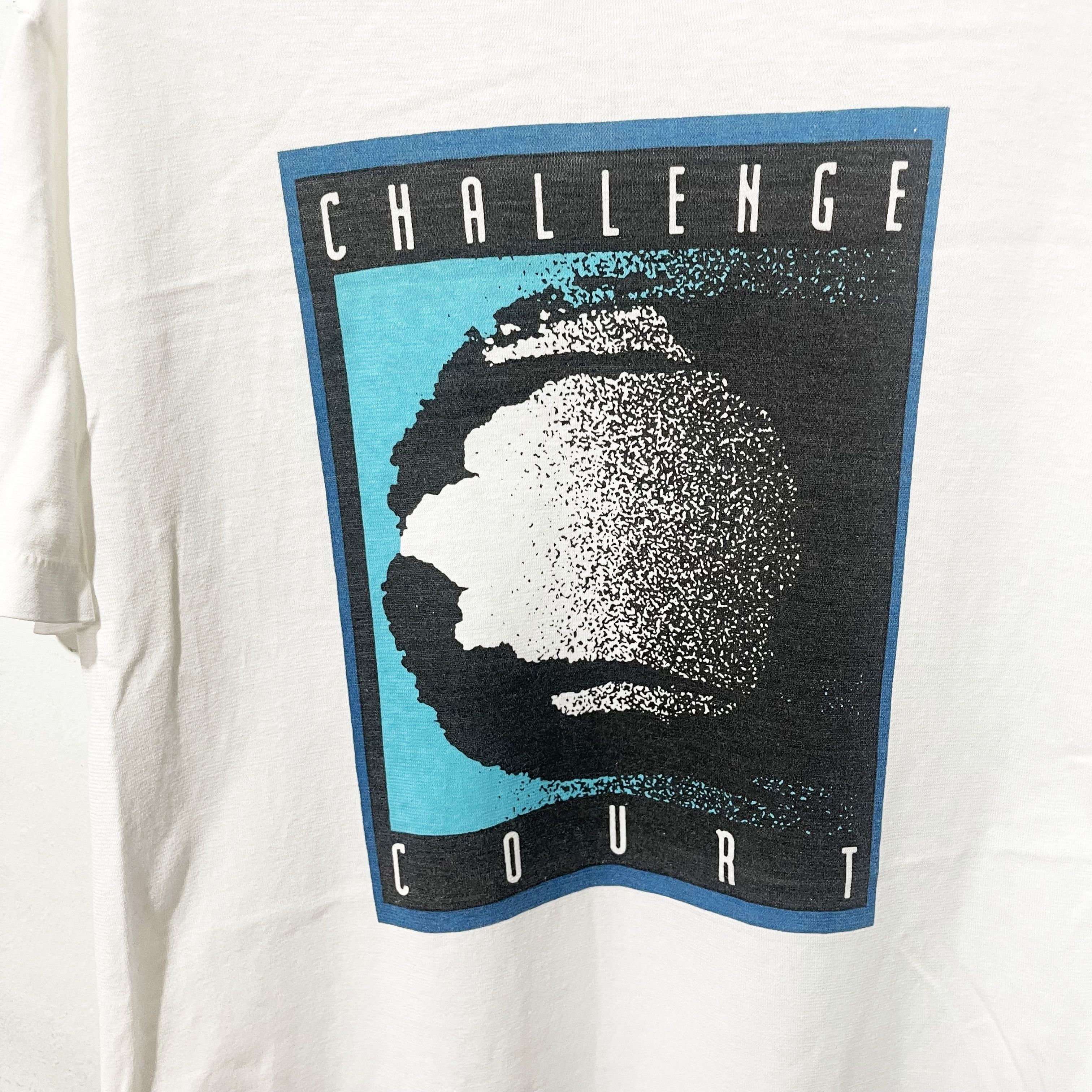 Nike Vintage 90s Nike Challenge Court T-Shirt Size US M / EU 48-50 / 2 - 2 Thumbnail
