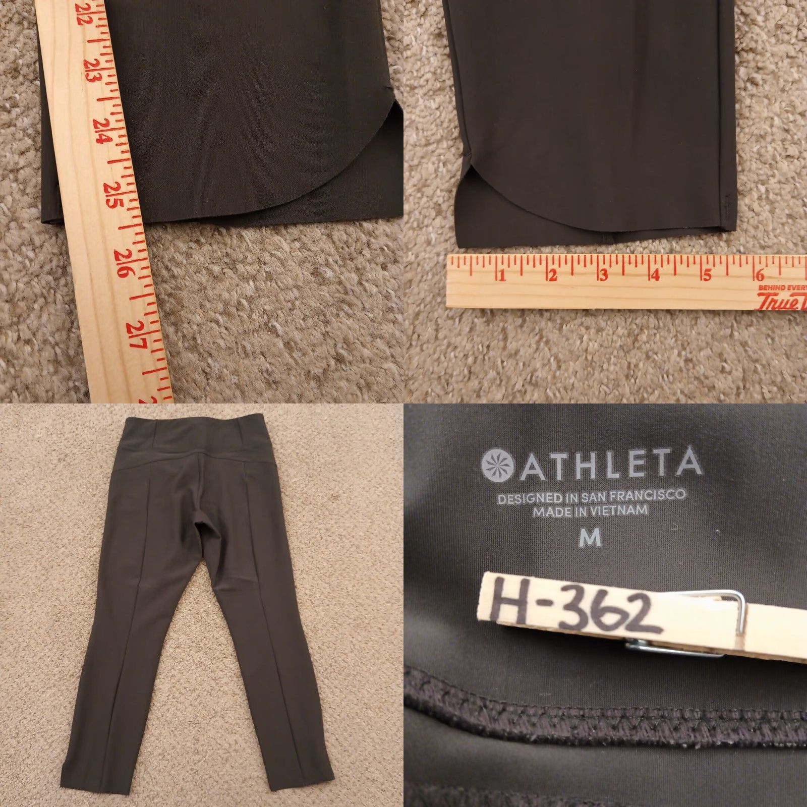 Athleta Athleta Pants Womens Medium Gray Ankle Pull On High Rise Pockets 30x25 Nylon Spandex Straight Regular Size 32" / US 10 / IT 46 - 8 Thumbnail