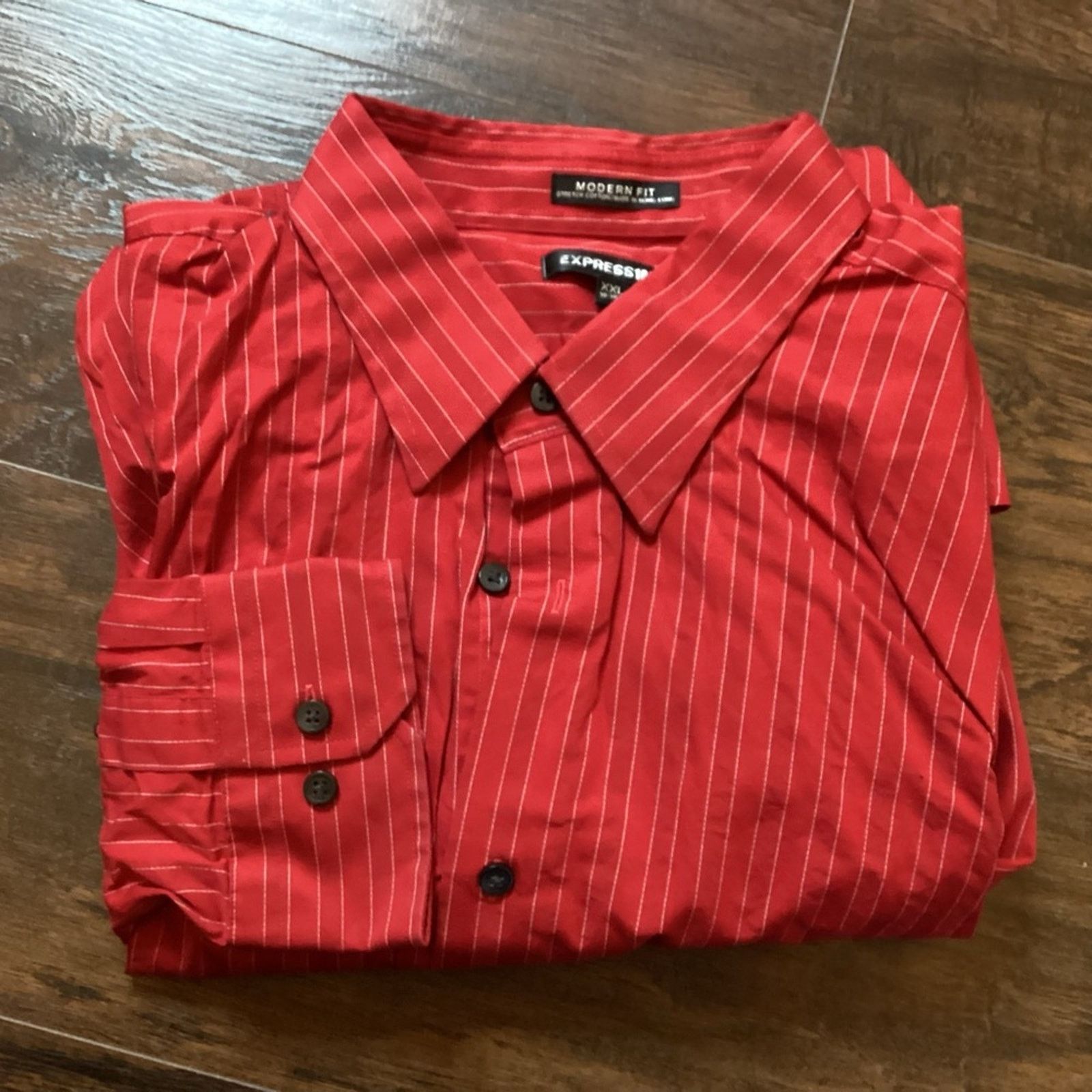 Express EXPRESS | 1MX Modern Fit Dress Shirt Size US XXL / EU 58 / 5 - 1 Thumbnail