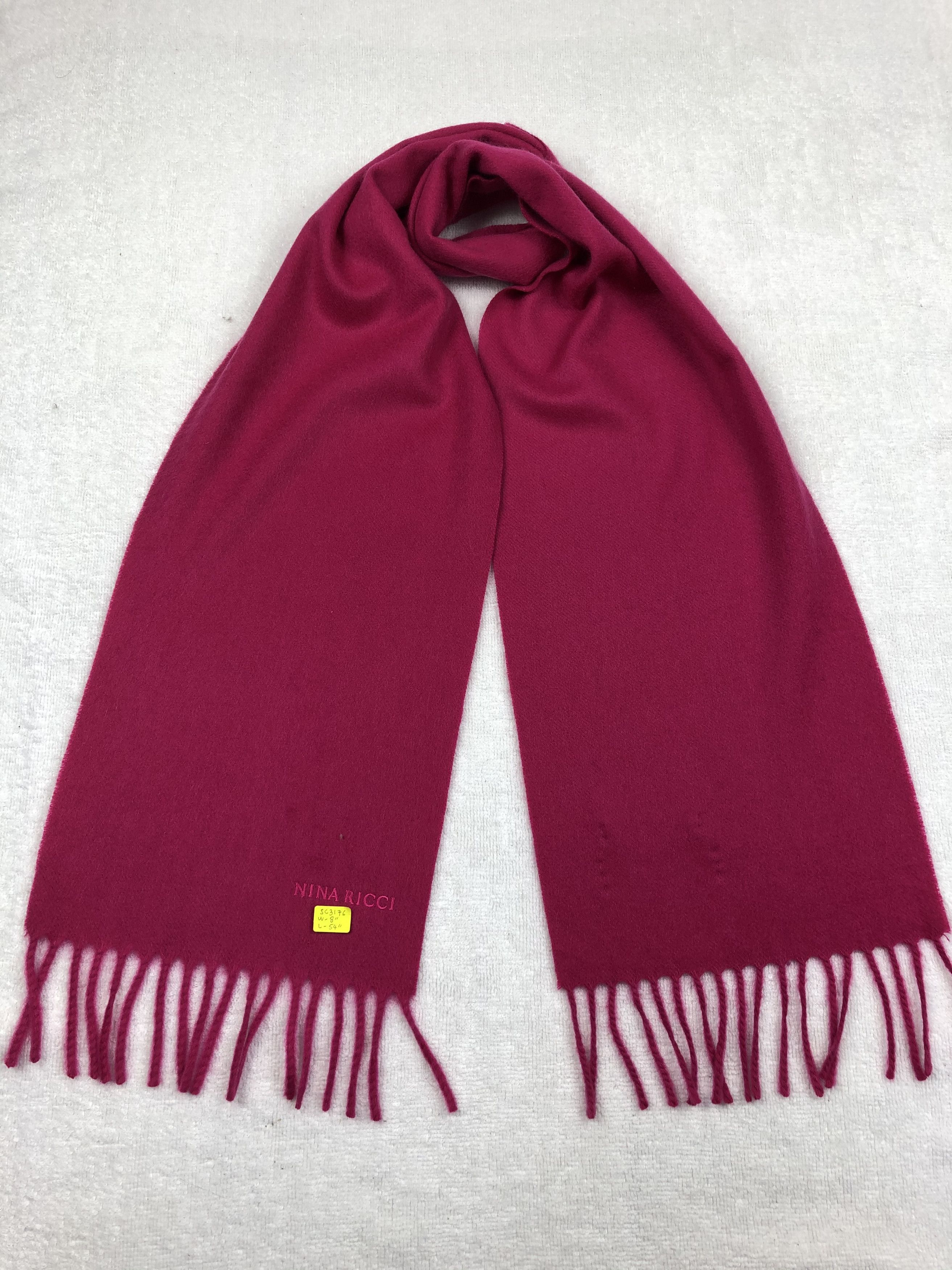 Nina Ricci × Vintage Nina Ricci Cashmere Scarf / Muffler / Neckwear Size ONE SIZE - 1 Thumbnail
