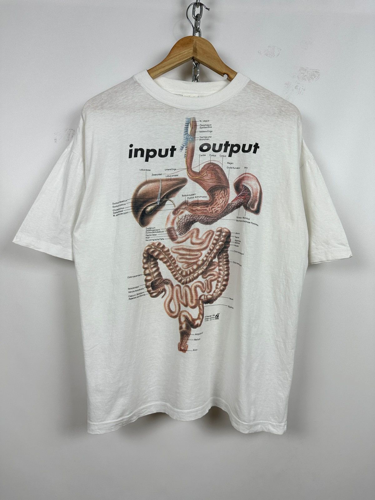 Vintage 1994 Vintage Input Output Anatomic Medical Digestive System Size US XL / EU 56 / 4 - 1 Thumbnail