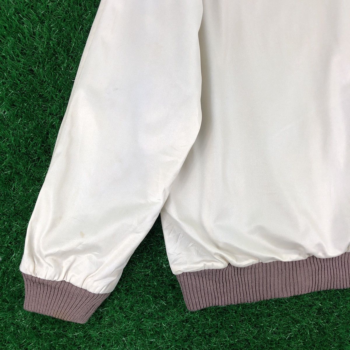 Japanese Brand Vintage 80's Casual Satin Zipper Jacket by Jack Nicklaus Size US S / EU 44-46 / 1 - 6 Thumbnail