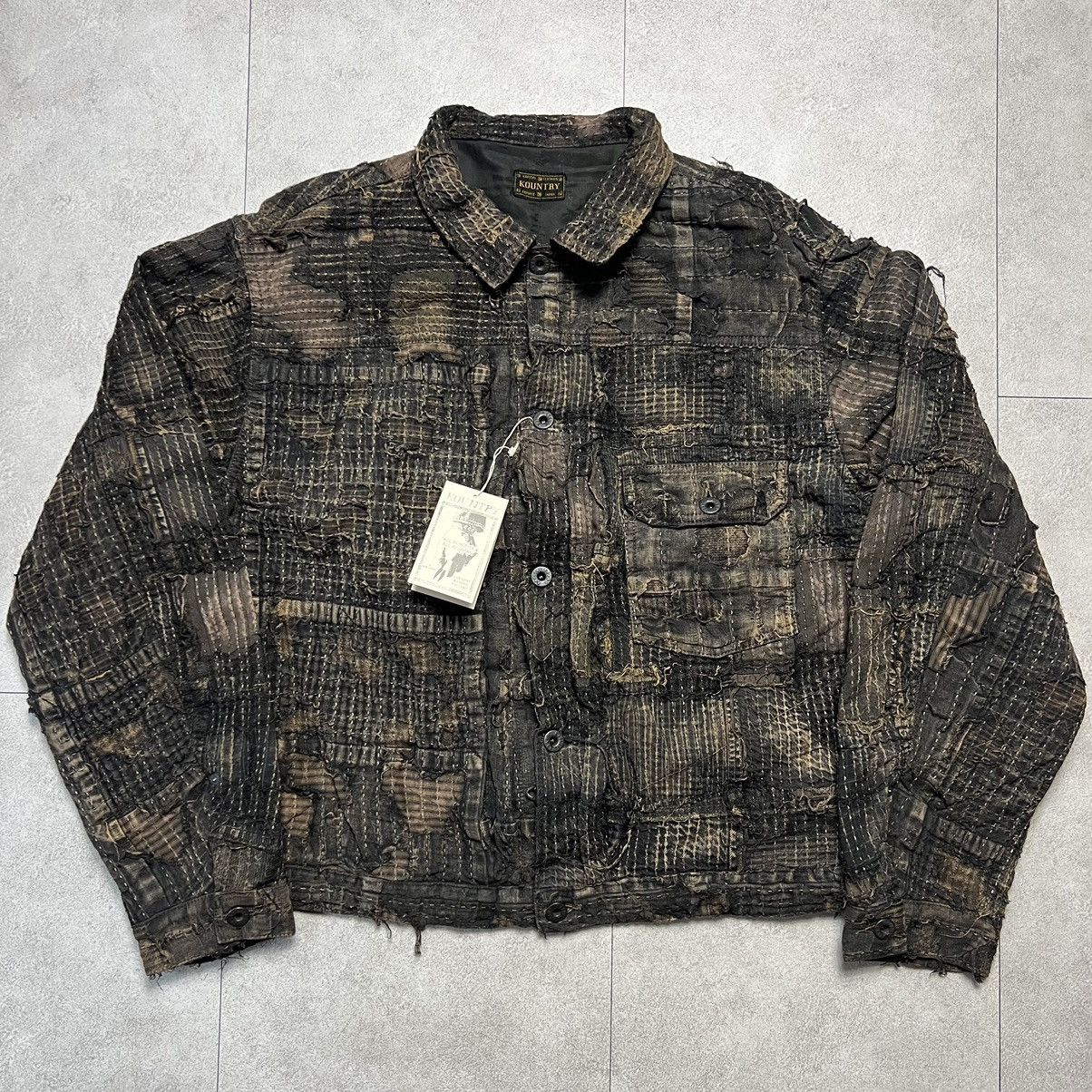 Kapital × Kapital Kountry Kapital Kountry BLACK BORO SPRING 1ST Denim Jacket Size US L / EU 52-54 / 3 - 10 Thumbnail