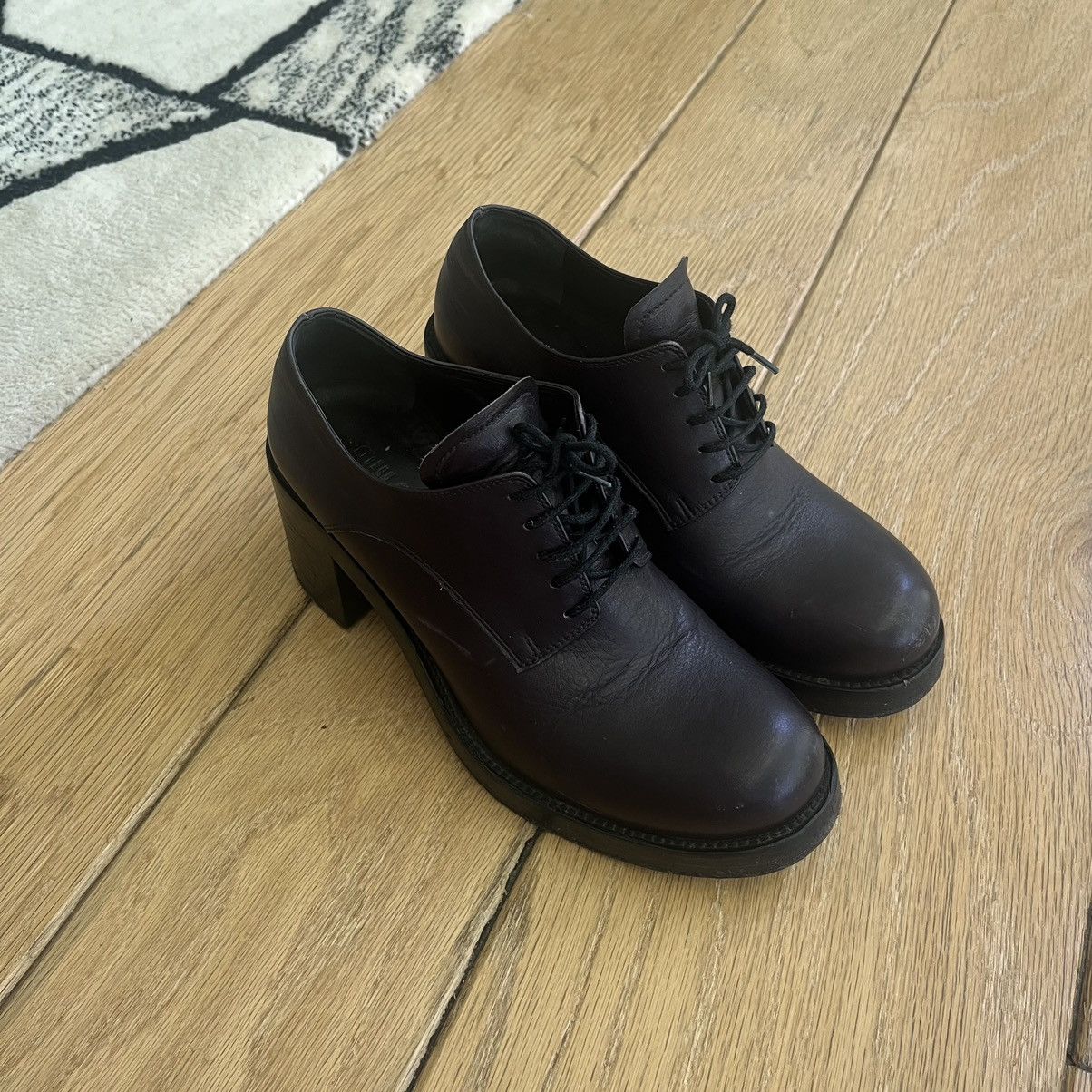Miu Miu Miu Miu Leather Platform Oxford Heels Size US 5.5 / IT 35.5 - 4 Thumbnail