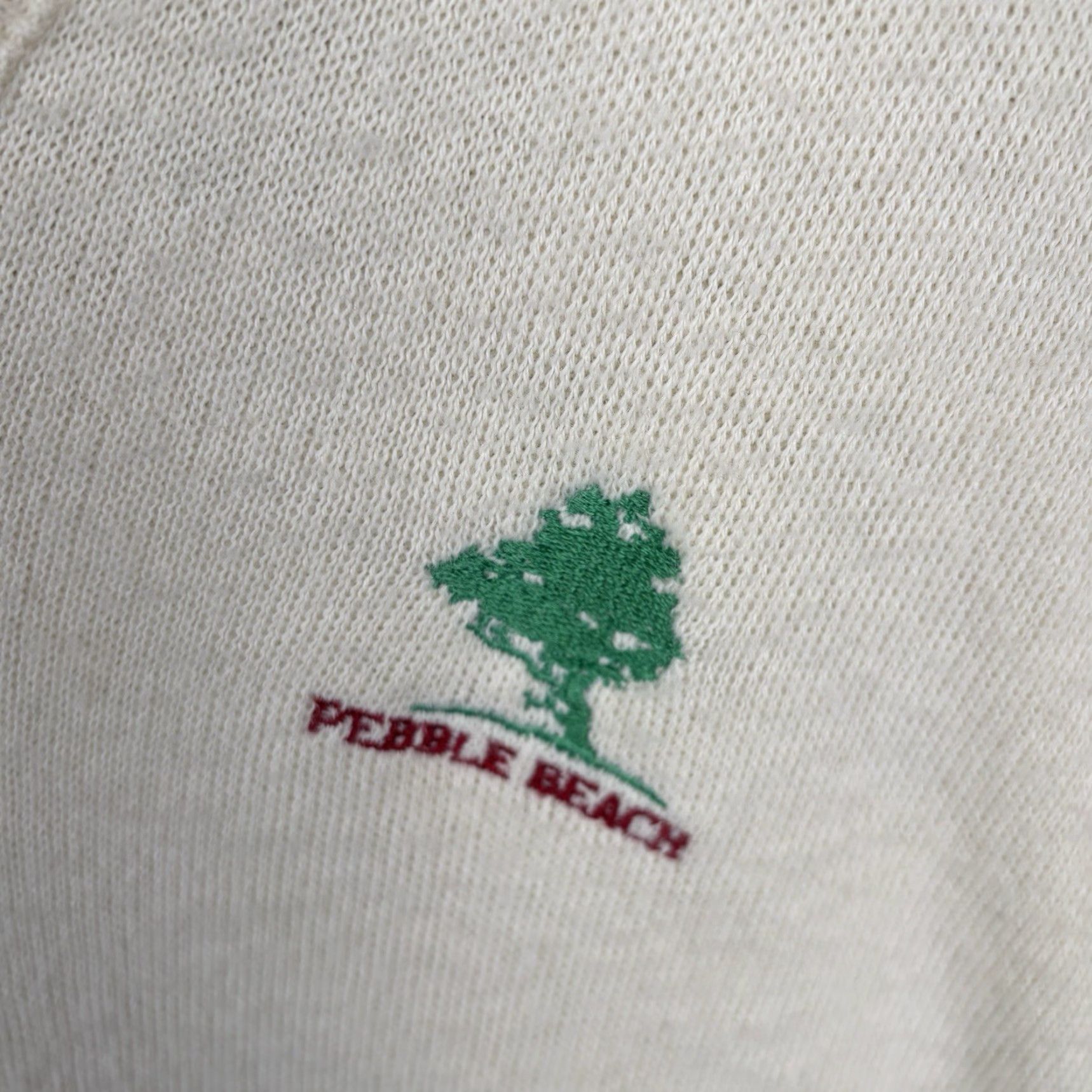 Vintage VINTAGE Pinnacle Embroidered Ivory Golf Sweater Mens Medium Pullover 80s United States Size US M / EU 48-50 / 2 - 3 Thumbnail