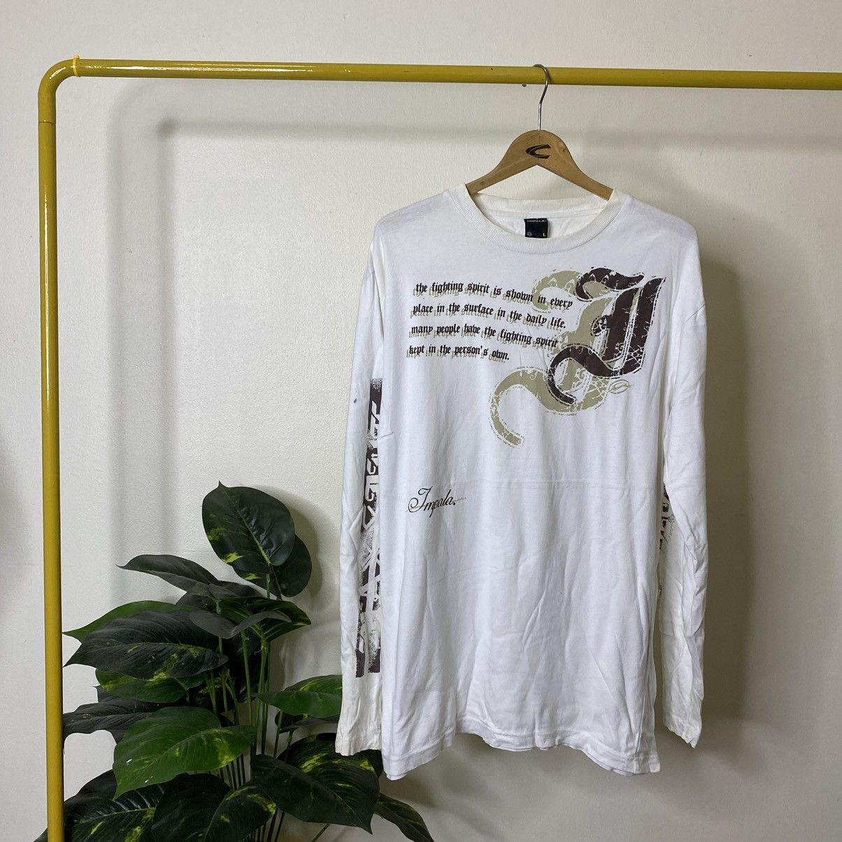 If Six Was Nine × Japanese Brand × Le Grande Bleu (L.G.B.) Impala Seditionaries Poem Cyber Gothic Punk LGB LS T Shirt Size US L / EU 52-54 / 3 - 1 Thumbnail