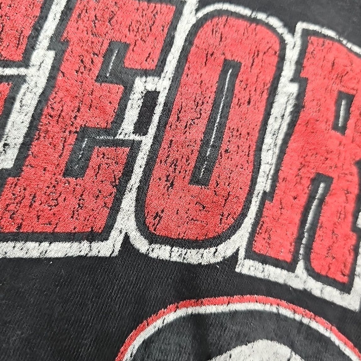 Vintage Georgia Bulldogs Crop T-Shirt Black XL Lady College Football Front Graphic Tee Size US XL / EU 56 / 4 - 4 Thumbnail