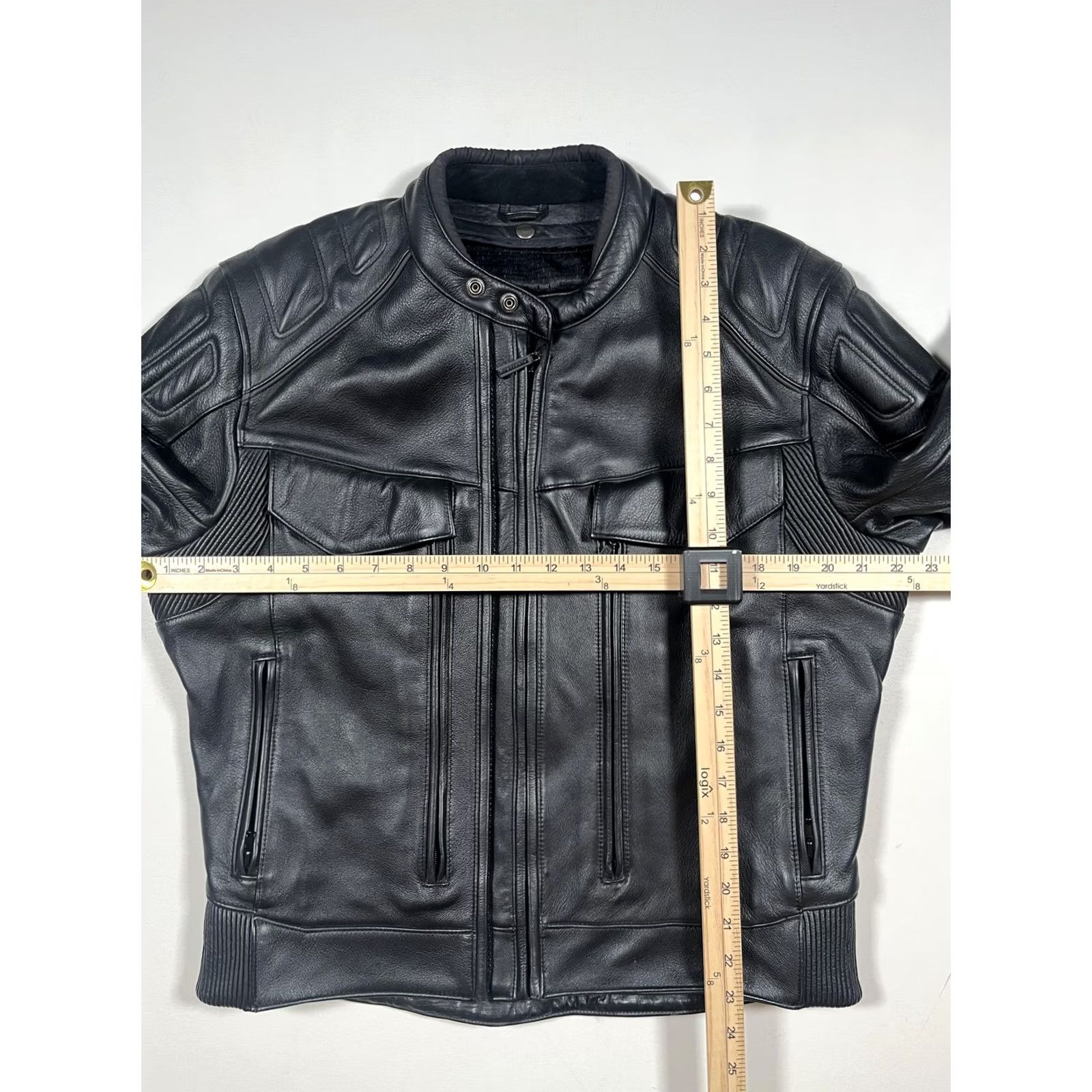 Vintage Firstgear Jacket Womens Large Black Leather Motorcycle Riding Armor TR-122 Size L / US 10 / IT 46 - 5 Thumbnail