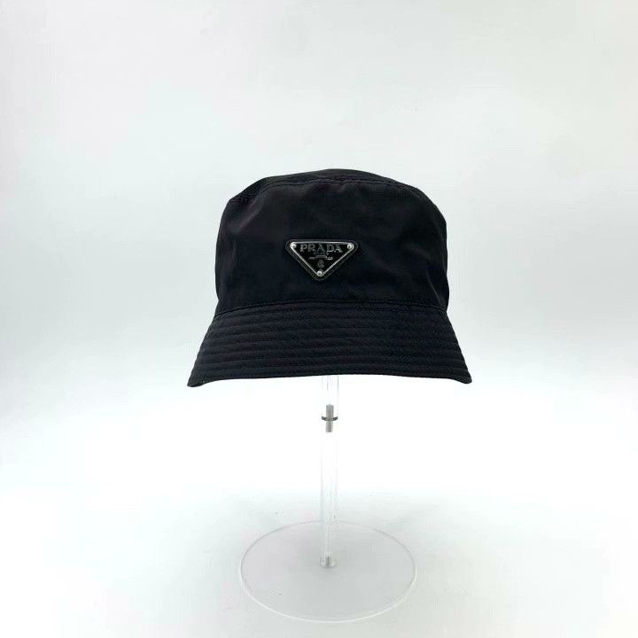Prada Prada Black Cotton Casual Bucket Hat Size ONE SIZE - 1 Preview