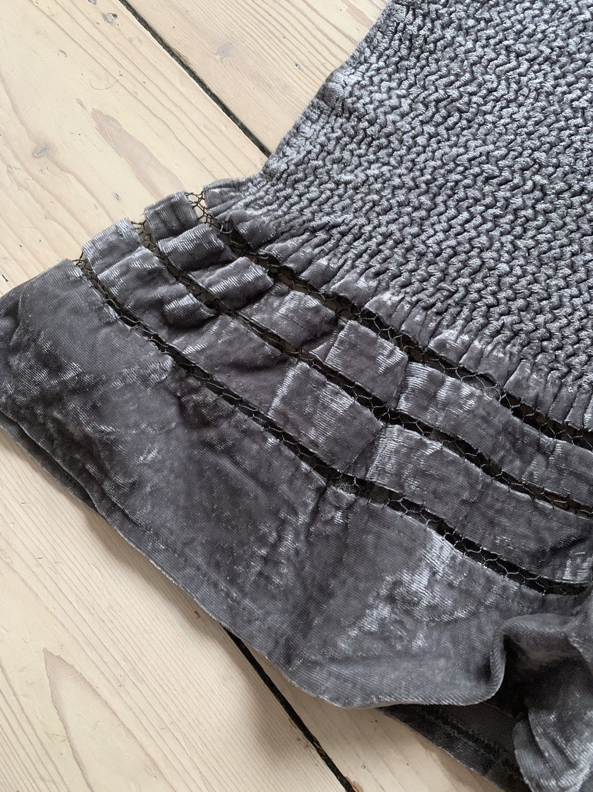 Issey Miyake × Japanese Brand × Pleats Please Issey Miyake Yoshiki Hishinuma Peplum pleated maxi skirt Size 25" / US 0 / IT 36 - 3 Thumbnail
