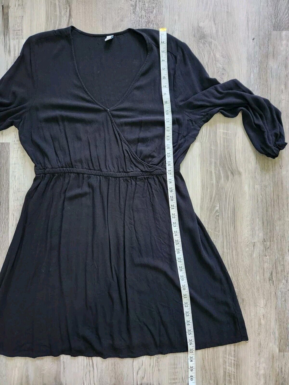 Old Navy Old Navy Dress Extra Large Black V Neck Long Sleeves Light Size XL / US 12-14 / IT 48-50 - 5 Thumbnail