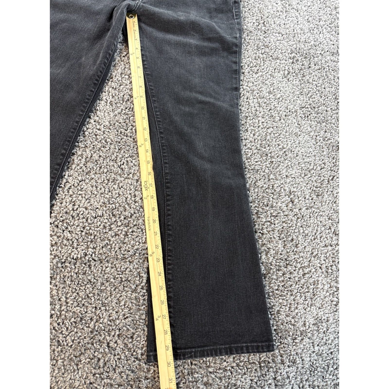 Levi's Levi's 515 Boot Cut Jeans Womens 14 Medium Black Stretch Denim Mid Rise 30in Inseam Size 36" / US 14 / IT 50 - 2 Thumbnail