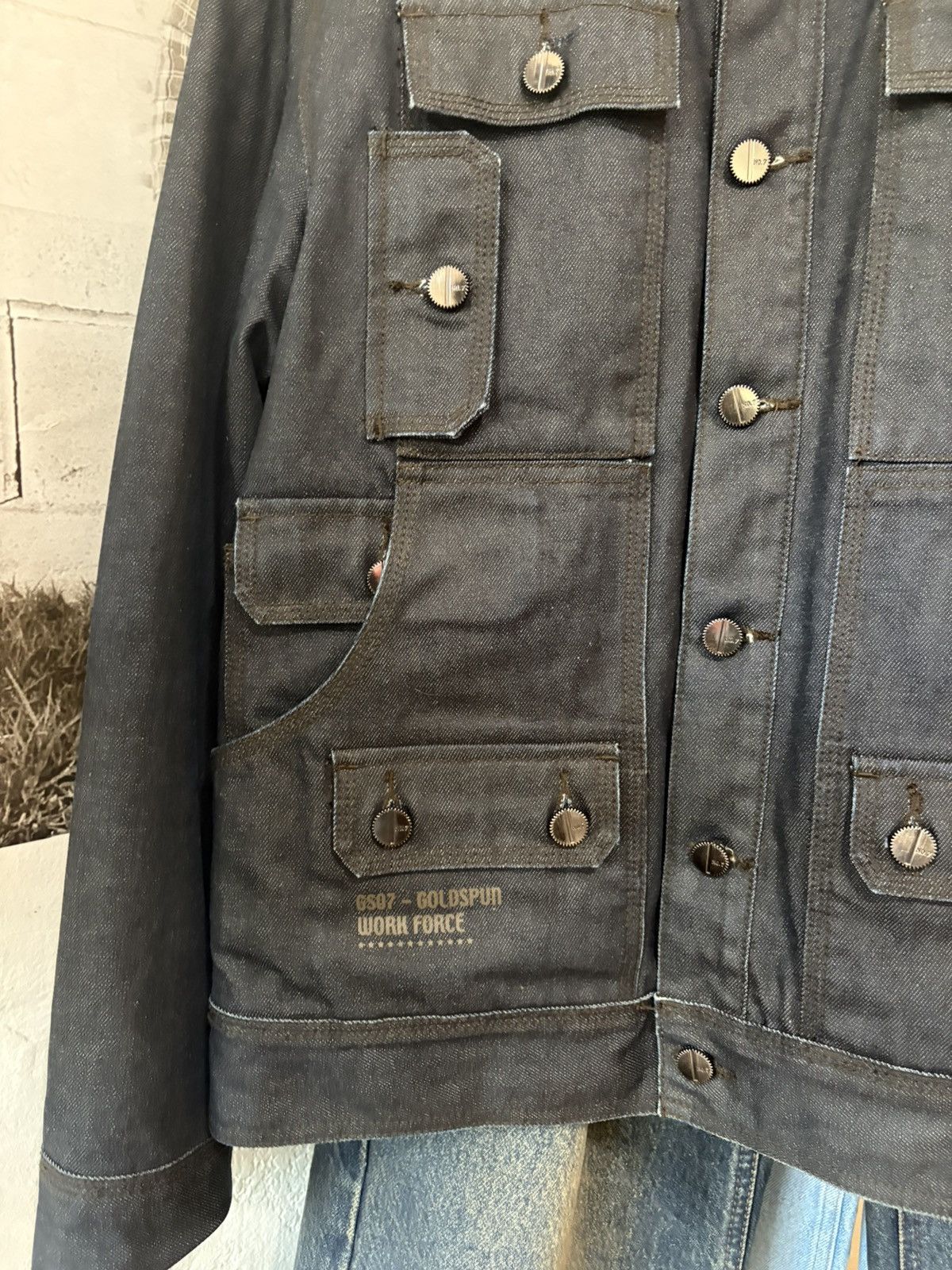 Other Raw Denim Jacket Goldspun Size US M / EU 48-50 / 2 - 3 Thumbnail