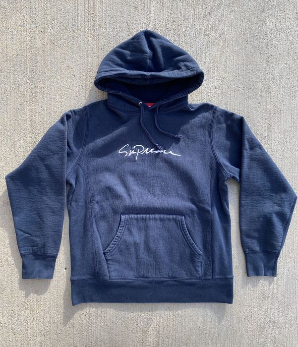 Supreme Supreme Classic Script Hooded Sweatshirt | Grailed